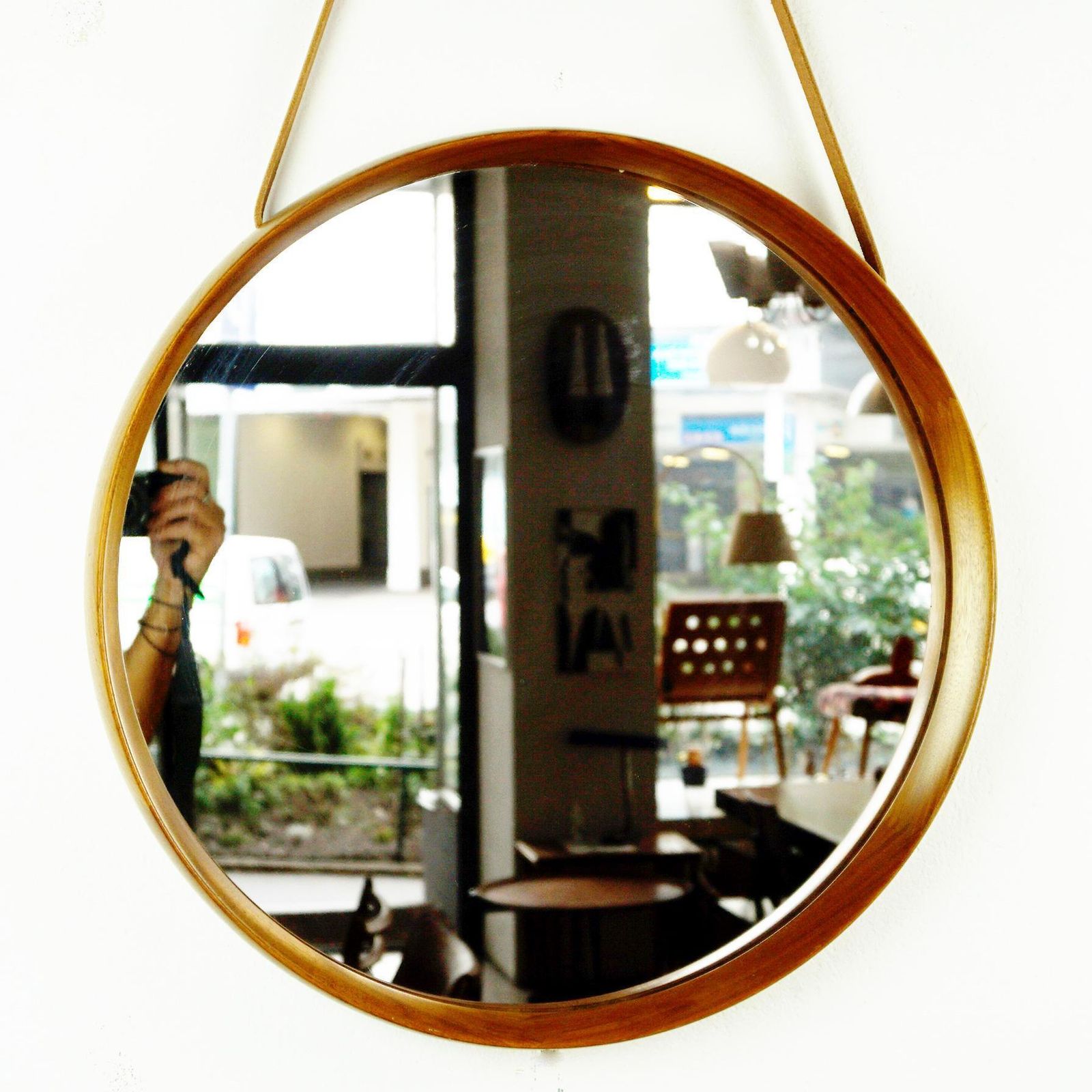 Scandinavian Teak Mirror By Uno And Osten Kristiansson For Luxus Vittsjö Sweden photo vinterior