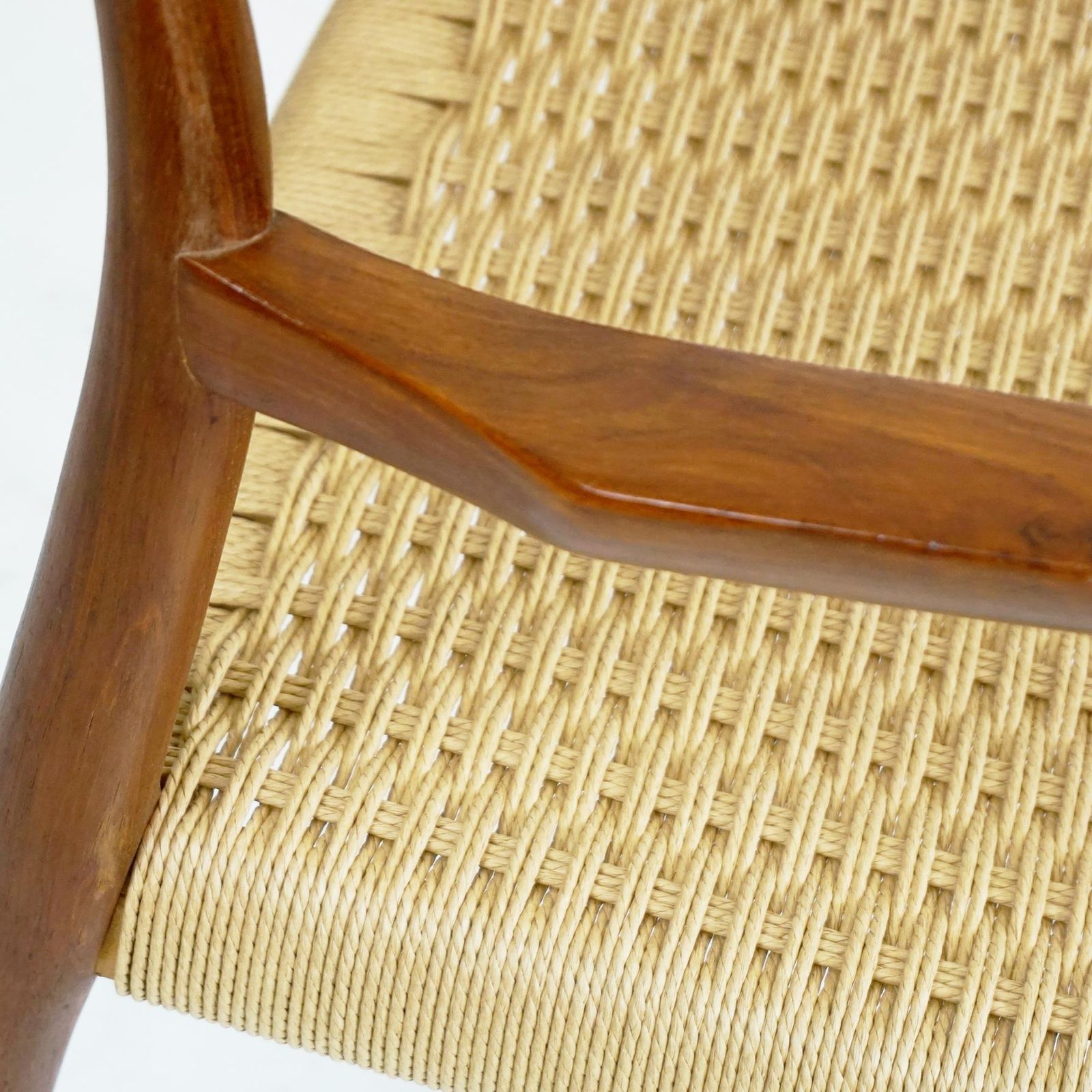 Scandinavian Modern Mod. 57 Teak And Papercord Armchair By Niels Otto Moller photo buy