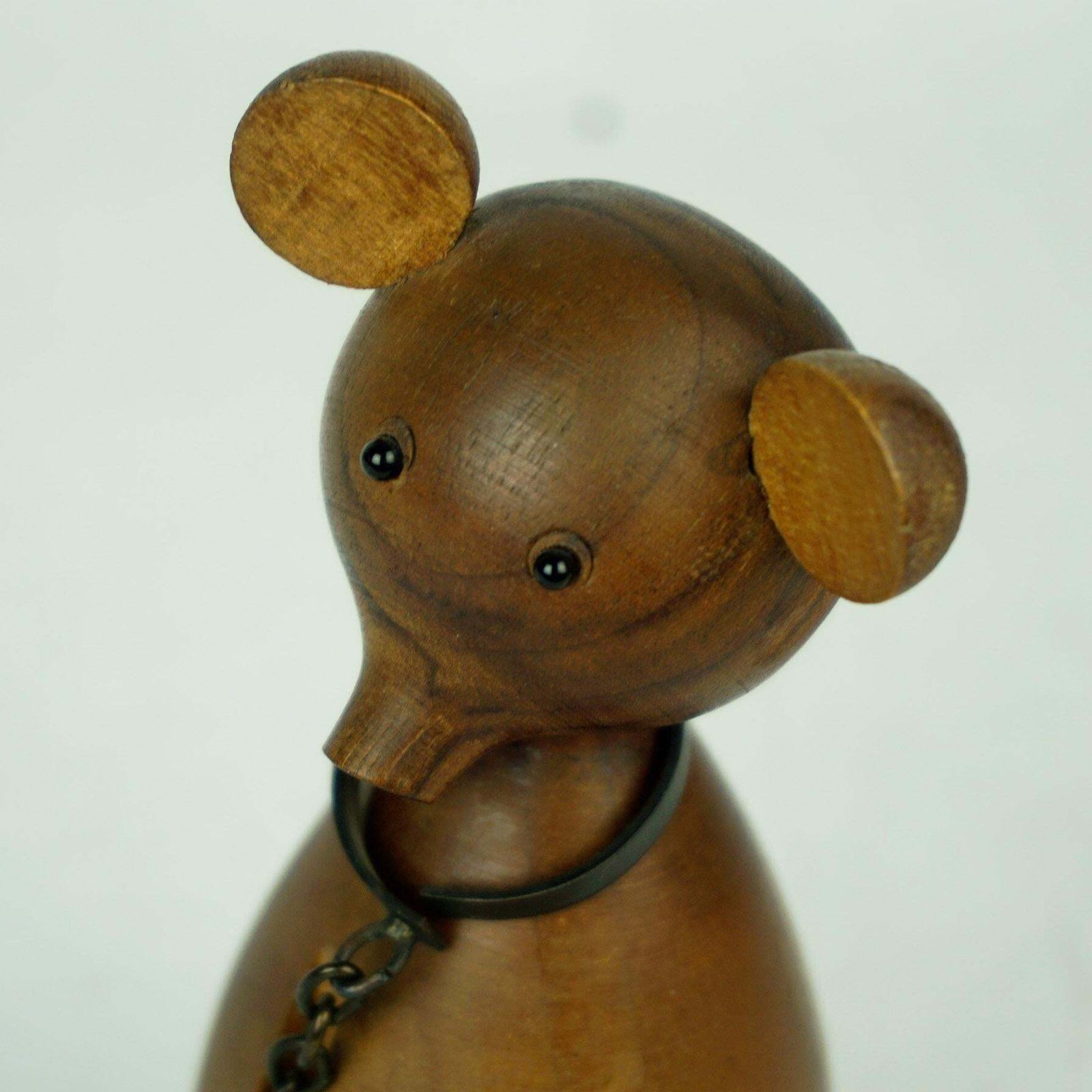 photo furniture Austrian Midcentury Walnut Bear On A Chain By Werkstätte Hagenauer