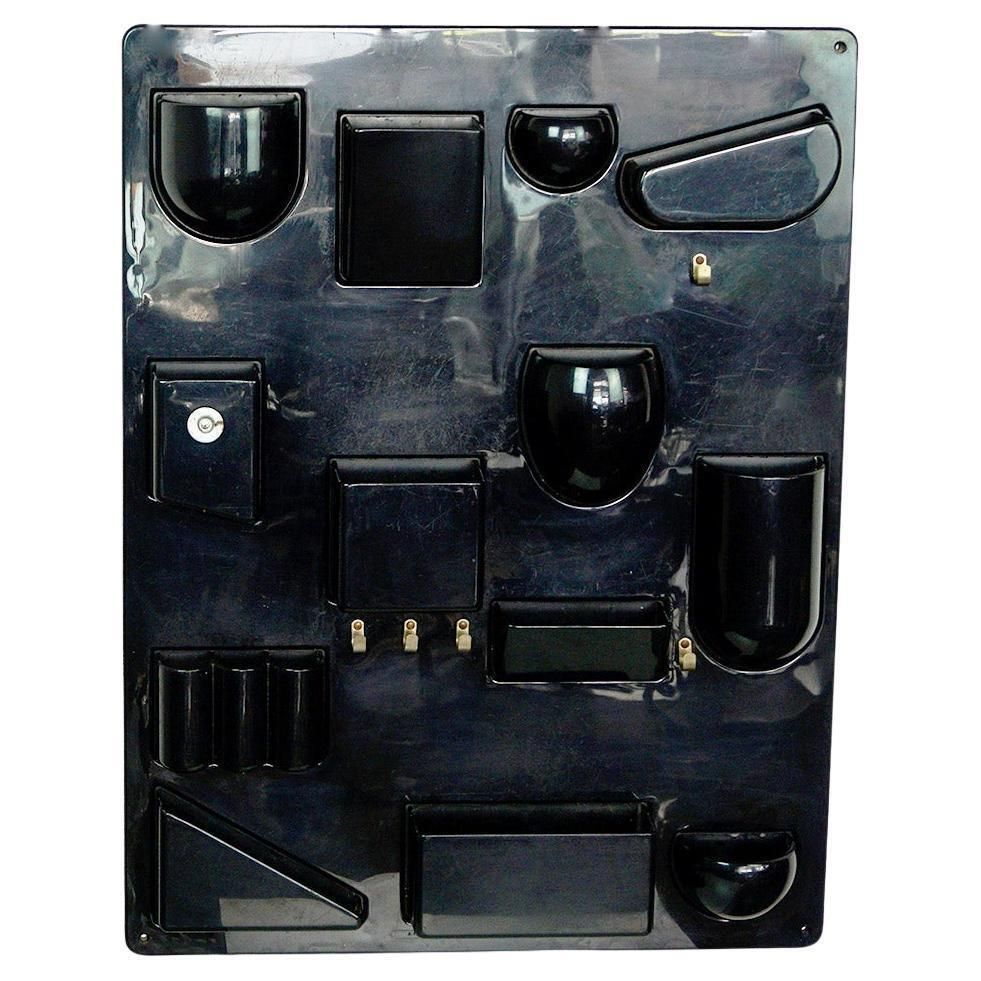 Black Utensilo II Wall Organizer By Dorothee Maurer Becker, Germany 1970s