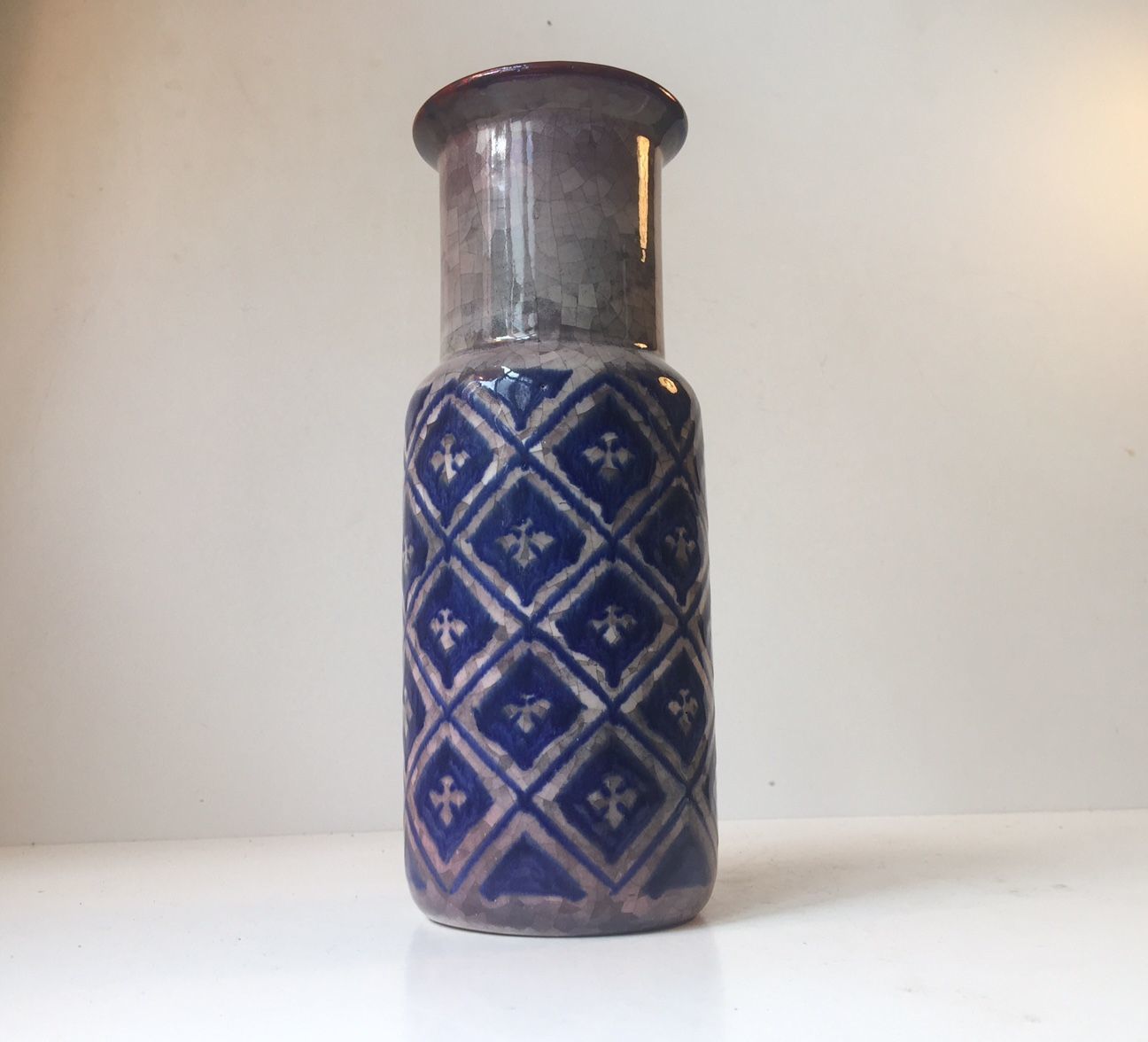 Persia Glazed Modernist Stoneware Vase By Marianne Starck For Michael Andersen & Son, 1960s