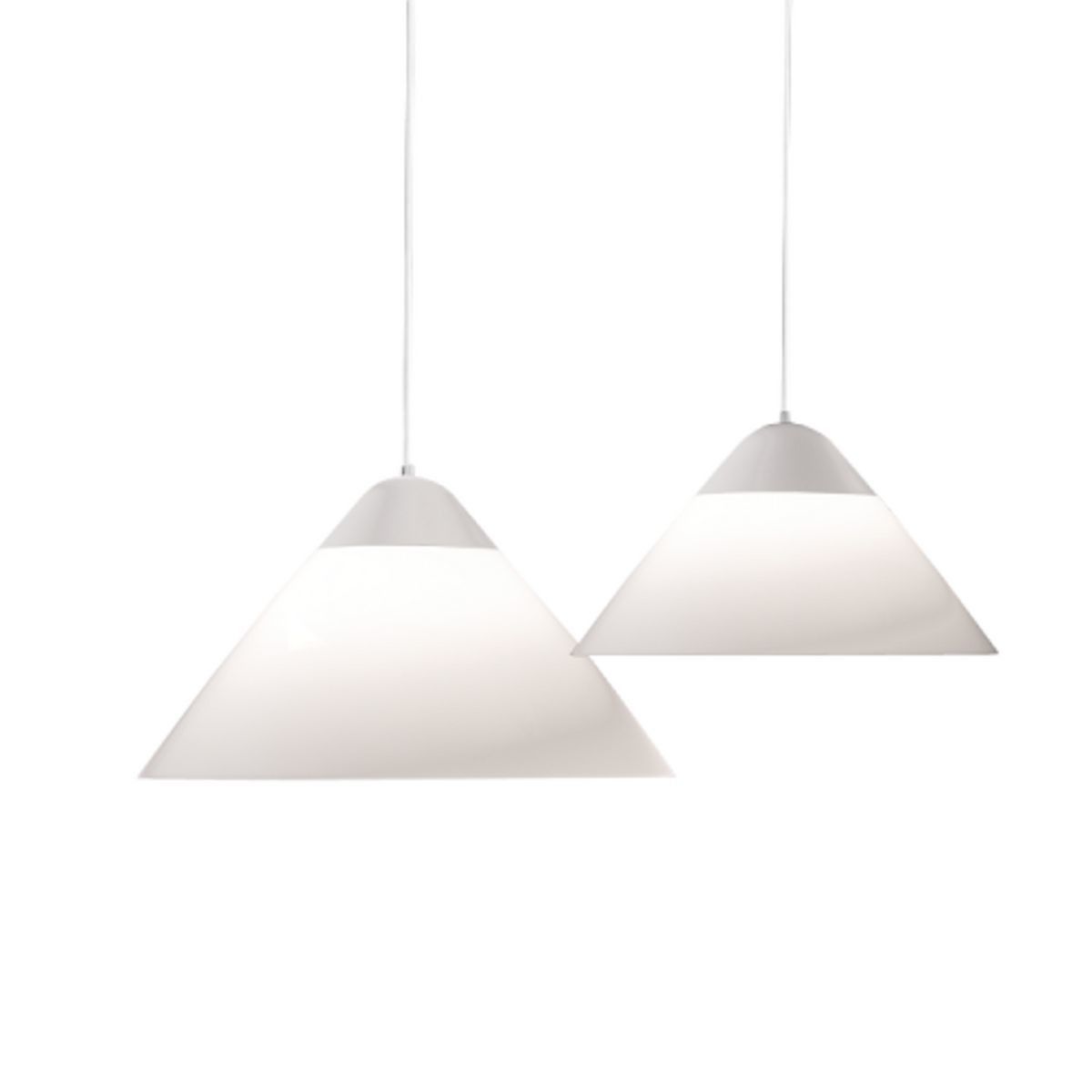 Opala Midi Hanglampen Van Hans J. Wegner Voor Louis Poulsen, Ca. Jaren 1970, Set Van 2