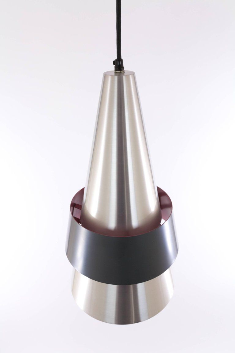 Corona Pendant In Aluminium By Jo Hammerborg For Fog & Mørup, 1960s photo 430.0