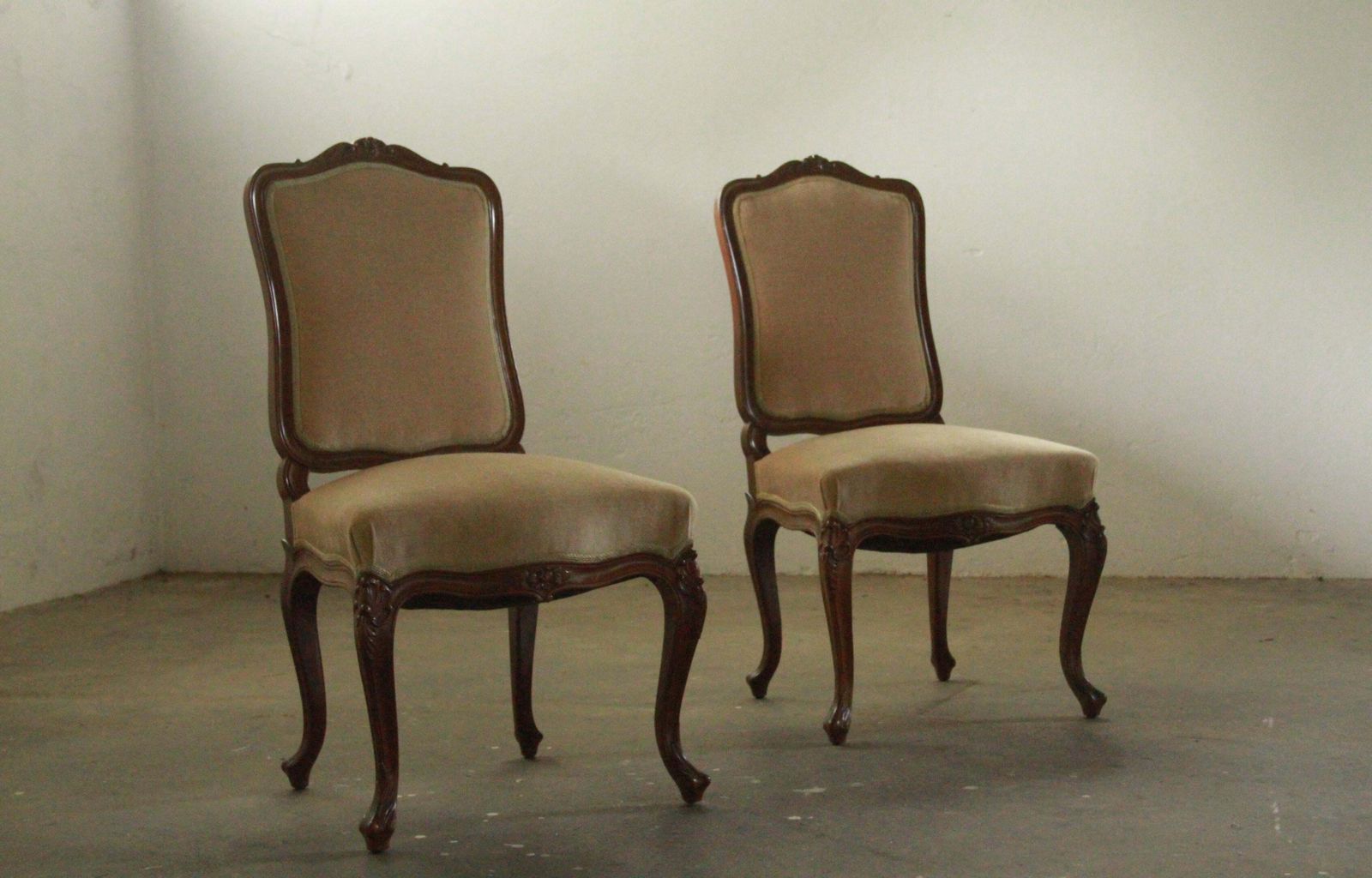 Antique Louis XV Chairs, French photo vintage