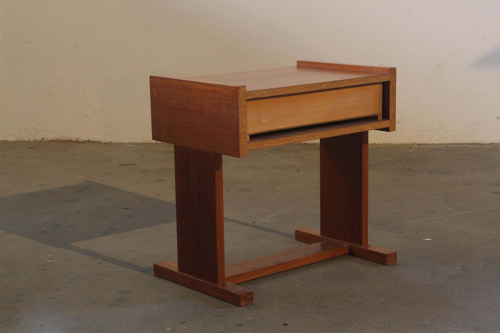 photo furniture Danish Mid Century Teak Bedside Table Nightstand, 1960s