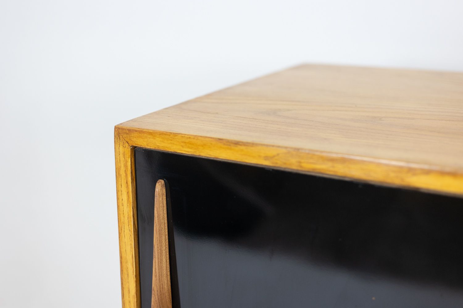 3000.0 Low Ash Sideboard With Sliding Doors. 1960s. photo