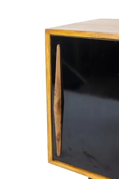 photo vinterior Low Ash Sideboard With Sliding Doors. 1960s.