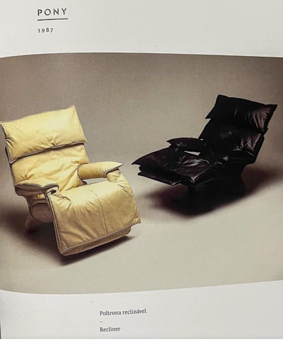 Furniture Brazilian Modern Reclining Chair “Pony” By Percival Lafer, 1980s photo