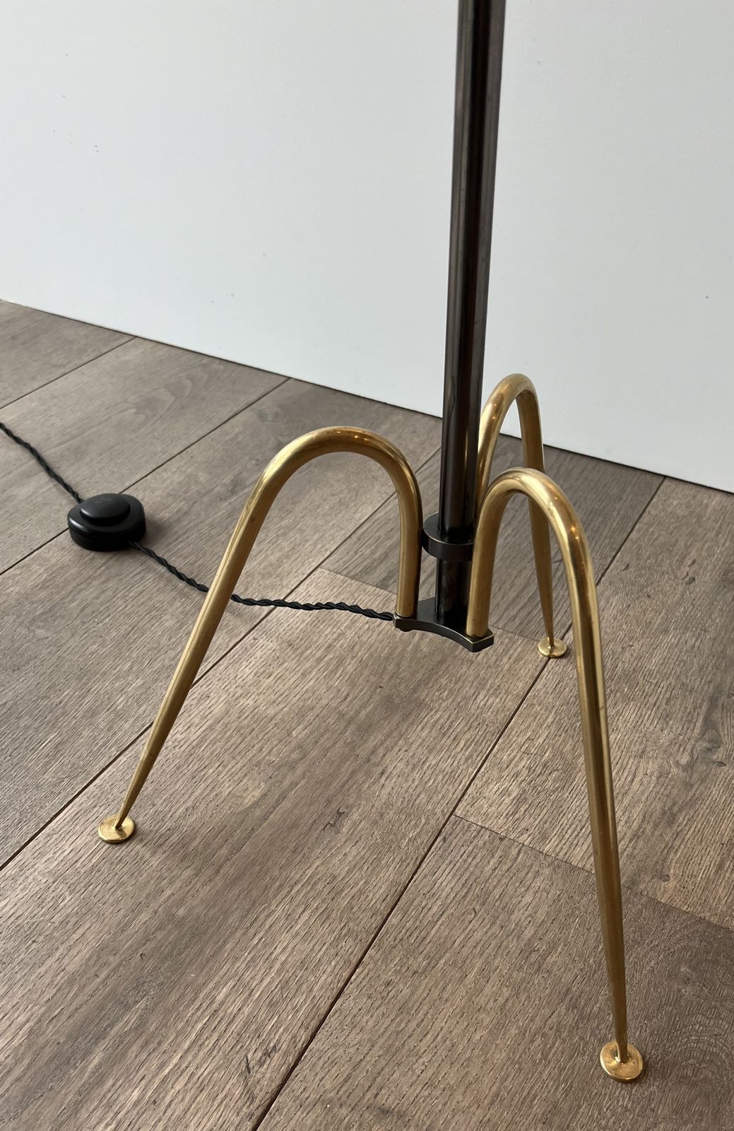 photo buy Designer Floor Lamp In Brass And Gunmetal Patina