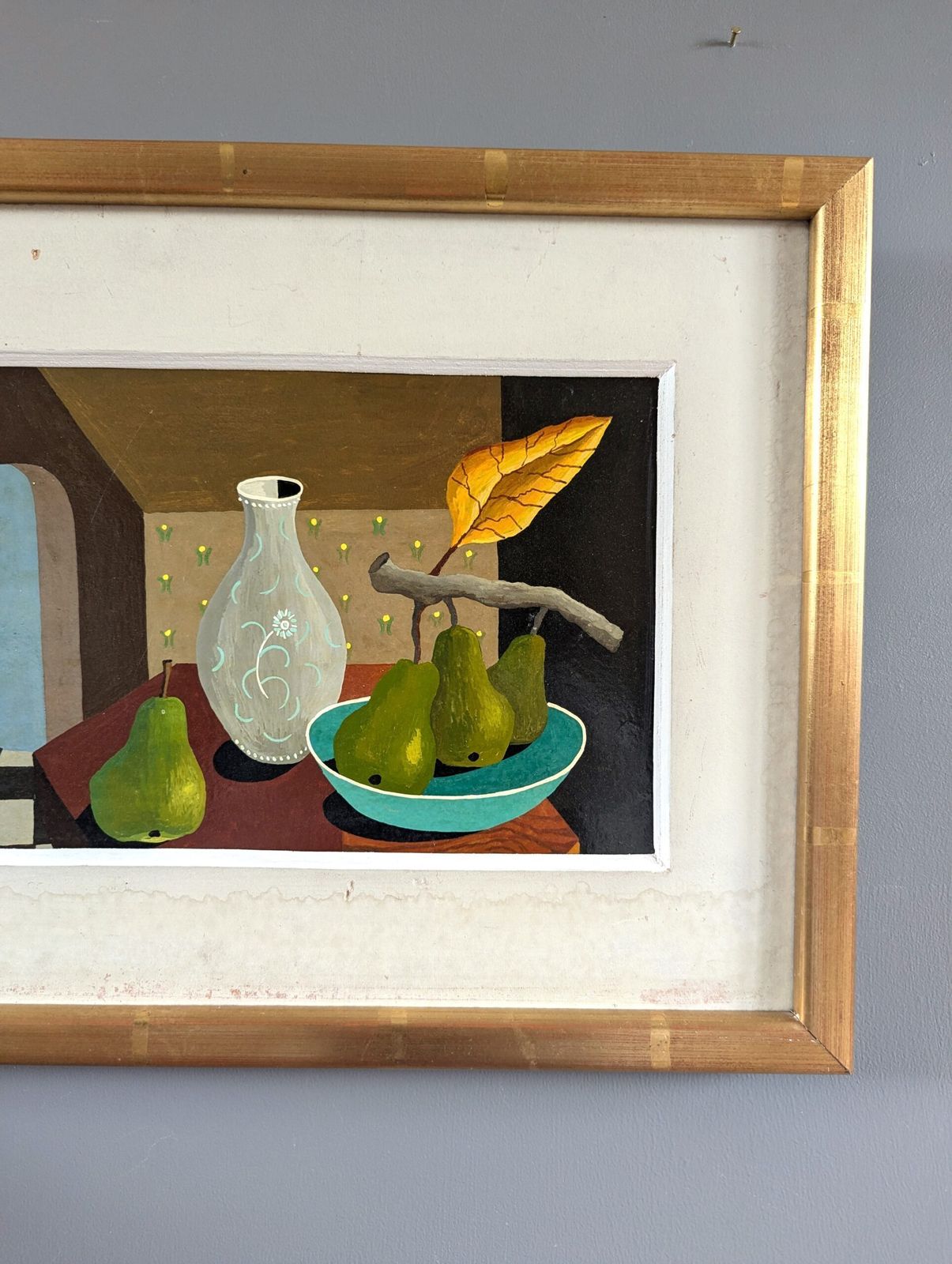 Oil Painting Pears & Glass Vase photo 1165.0