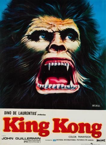 King Kong Film / Movie Poster, Original Vintage 1981 Pakistani