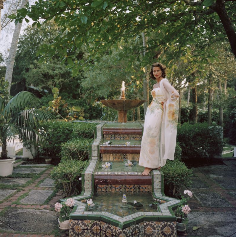 Slim Aarons 'Alice Wesselhoeft Saltonstall' Framed White photo for sale
