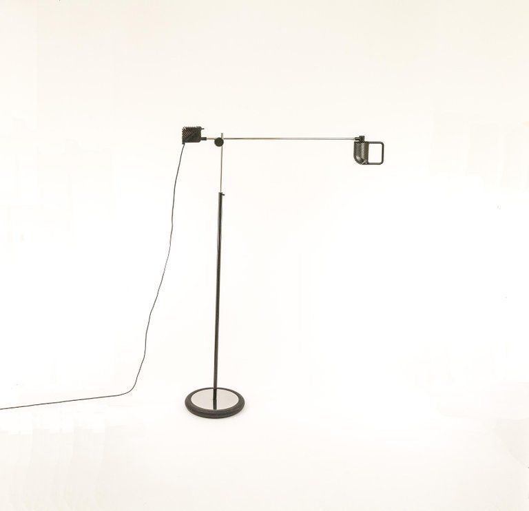 Pair Of Maniglia Floor Lamps By De Pas, D'urbino And Lomazzi For Stilnovo, 1970s photo Lighting
