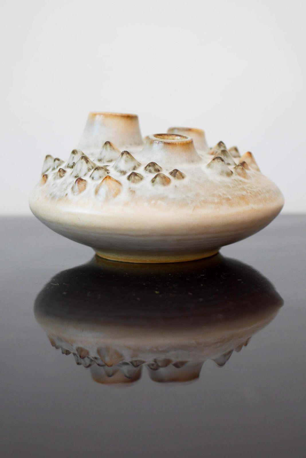 Woonaccessoires Organische 'Sea Urchin' Vaas Van Einar Johansen Voor Soholm, Denemarken photo