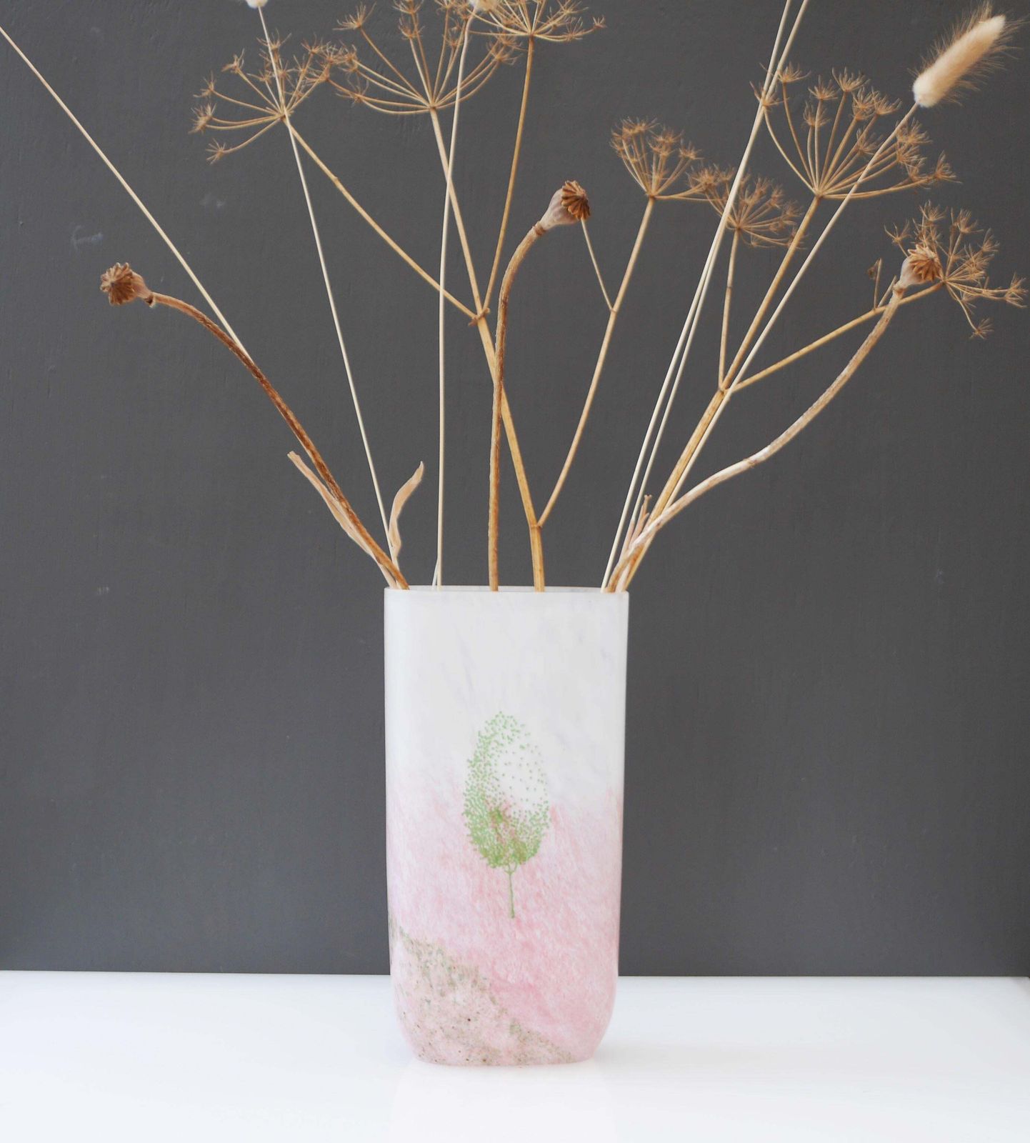 photo furniture Scandinavian Glass Art Vase Known As "May" By Kjell Engman For Kosta Boda, 1980s
