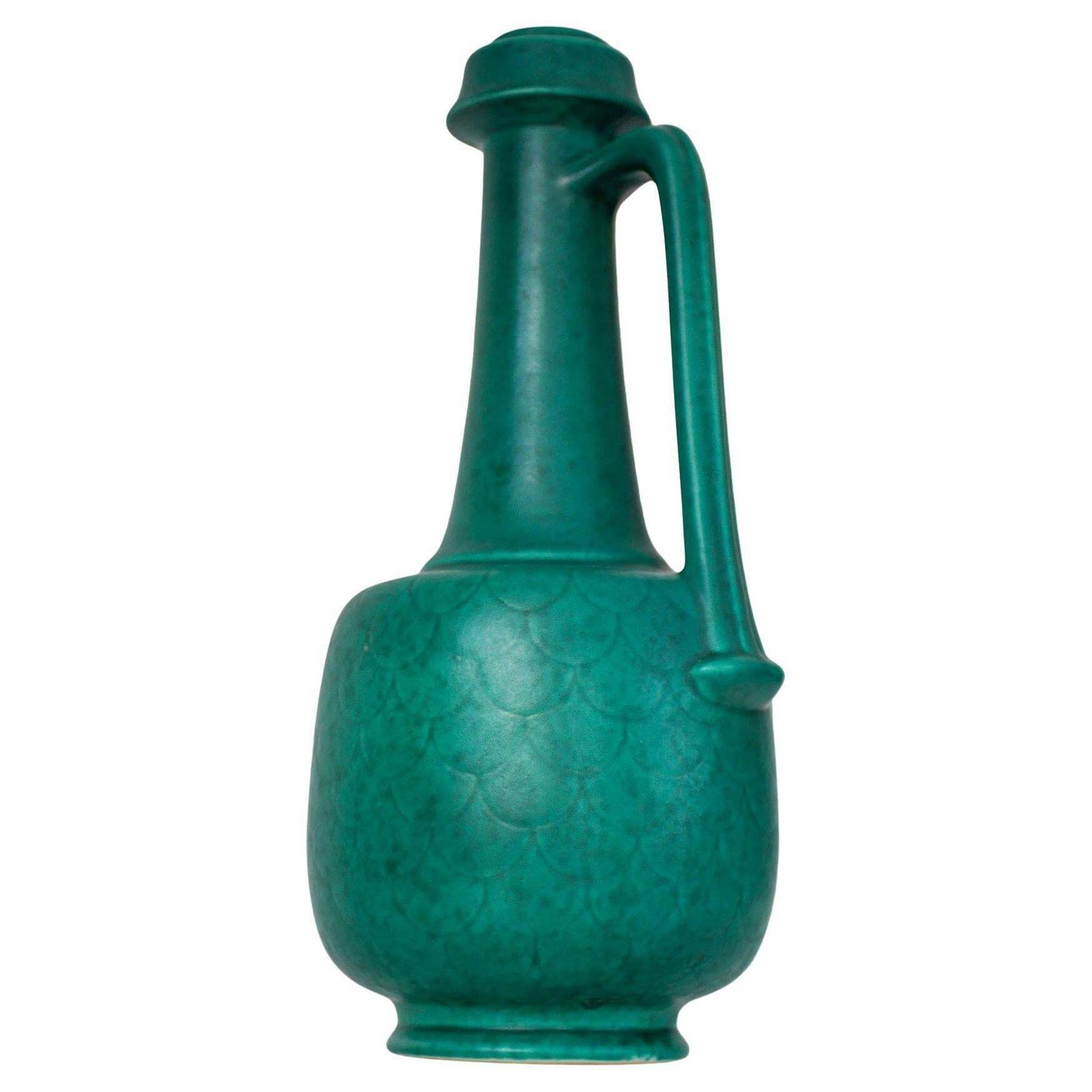 Swedish Grace Jaren 1930 – Grote Art Deco Argenta Vaas Van Wilhelm Kåge Voor Gustavsberg