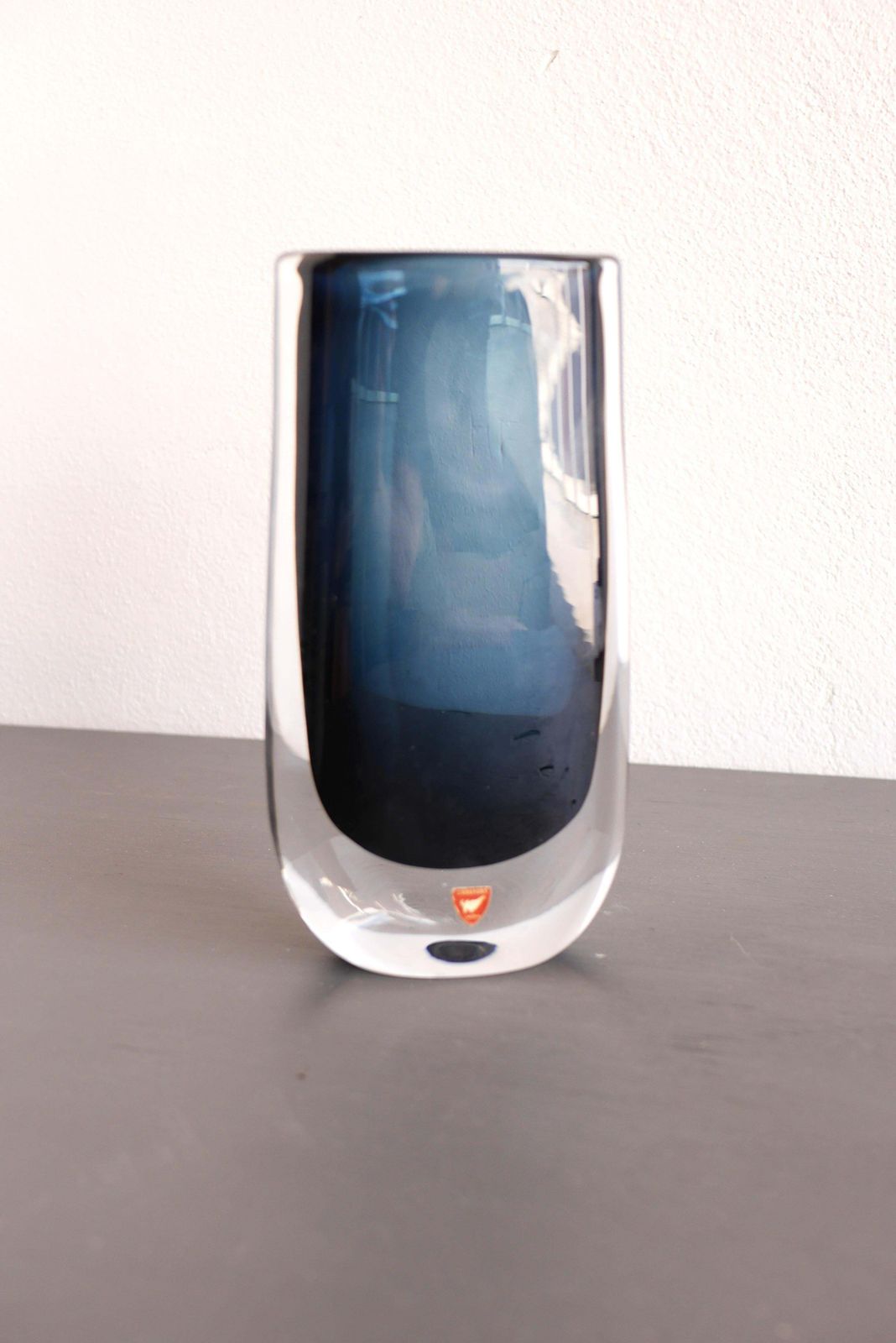Home Decor Nils Landberg Glass Vase And Bowl "Midnight Blue Dusk" For Orrefors, Sweden photo