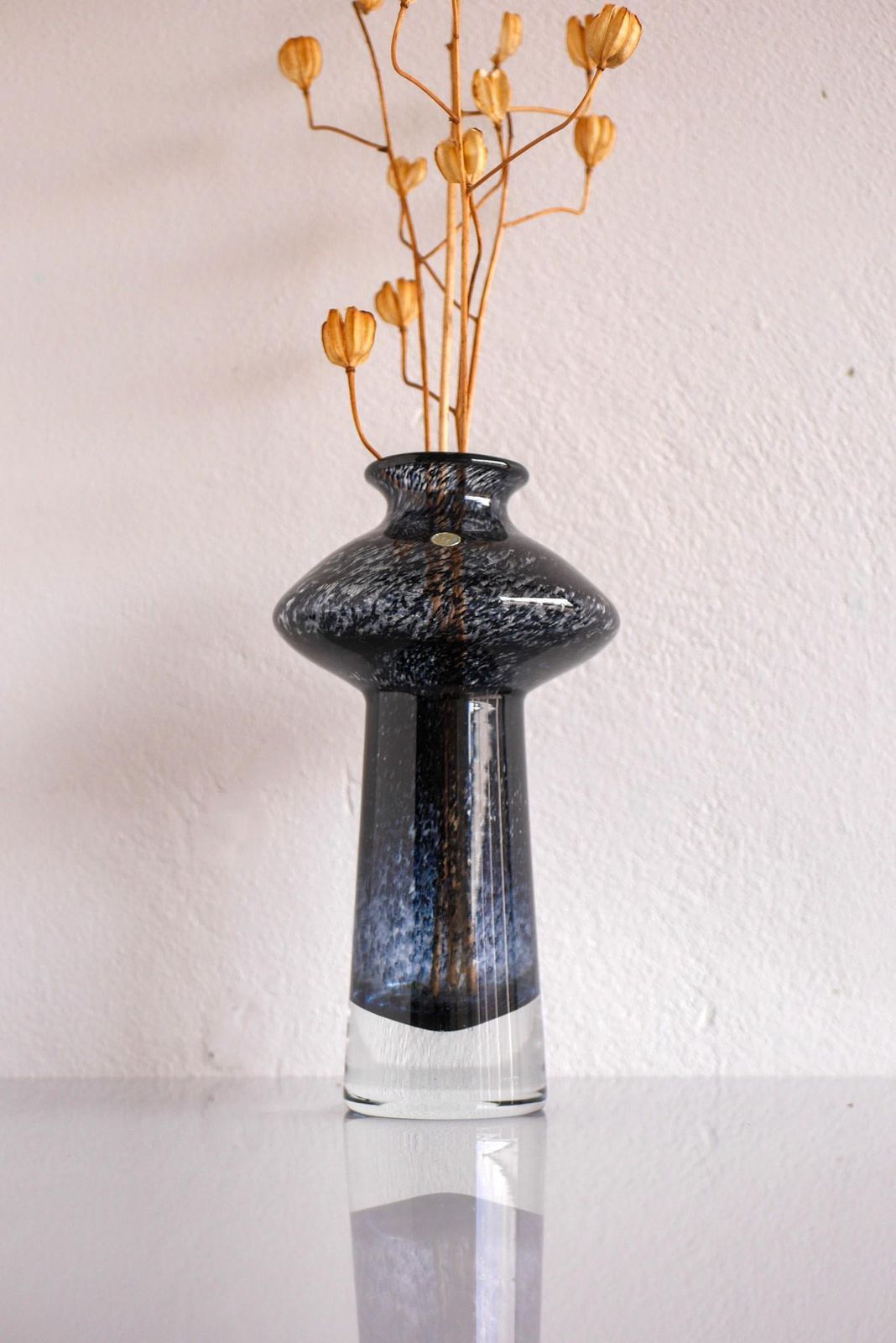 photo furniture A Pair Of Blue Glass Vases Known As "Oxid" By Bo Borgström For åseda, Sweden