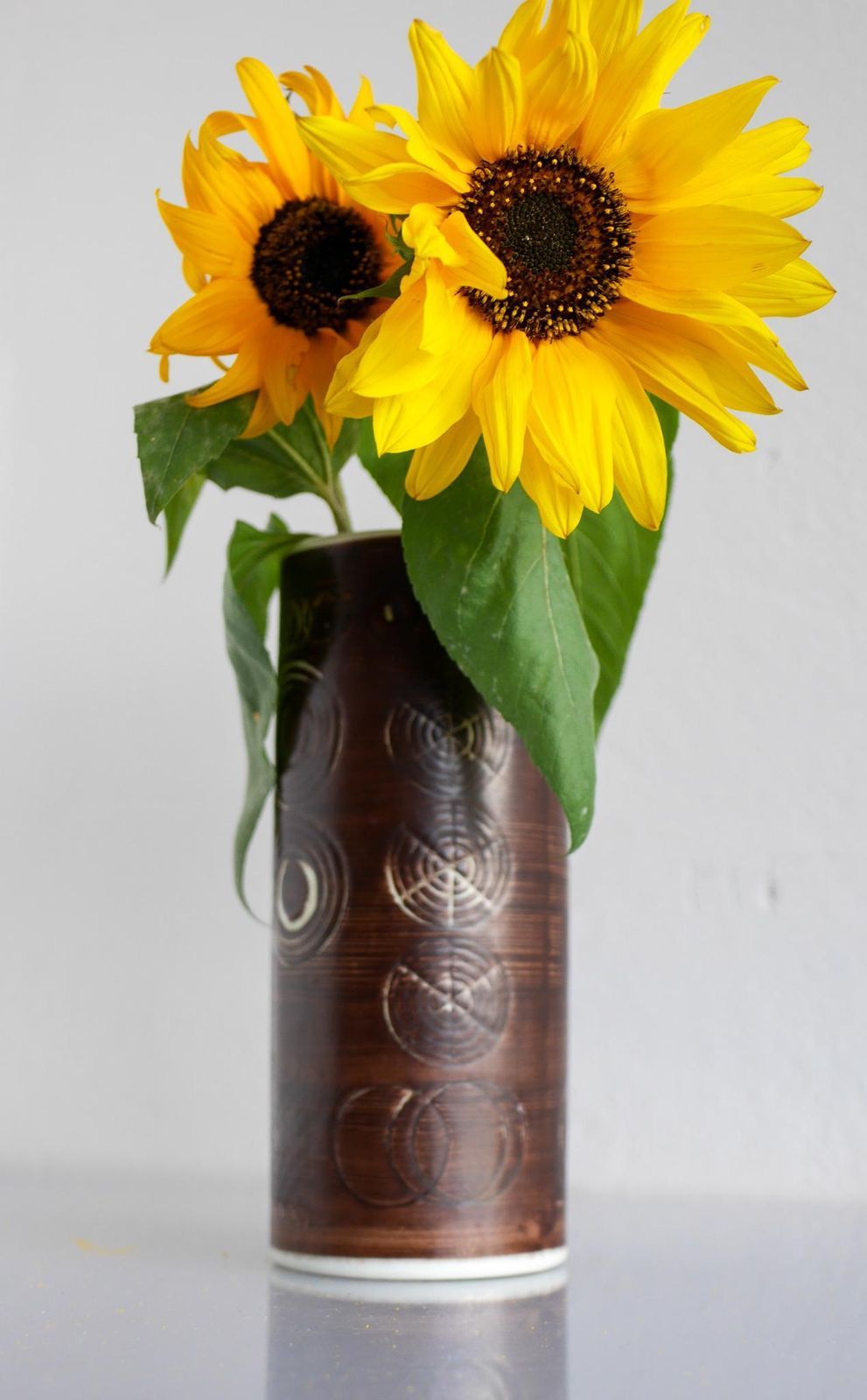 Vase By Olle Alberius From The 'Sarek' Series For Rörstrand, Sweden. photo vintage