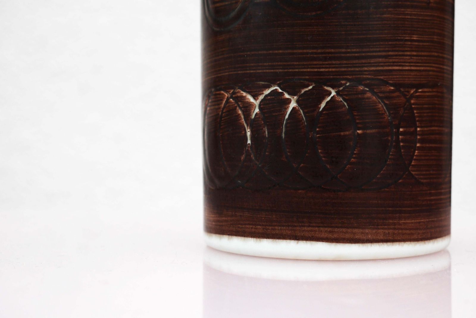 photo for sale Vase By Olle Alberius From The 'Sarek' Series For Rörstrand, Sweden.