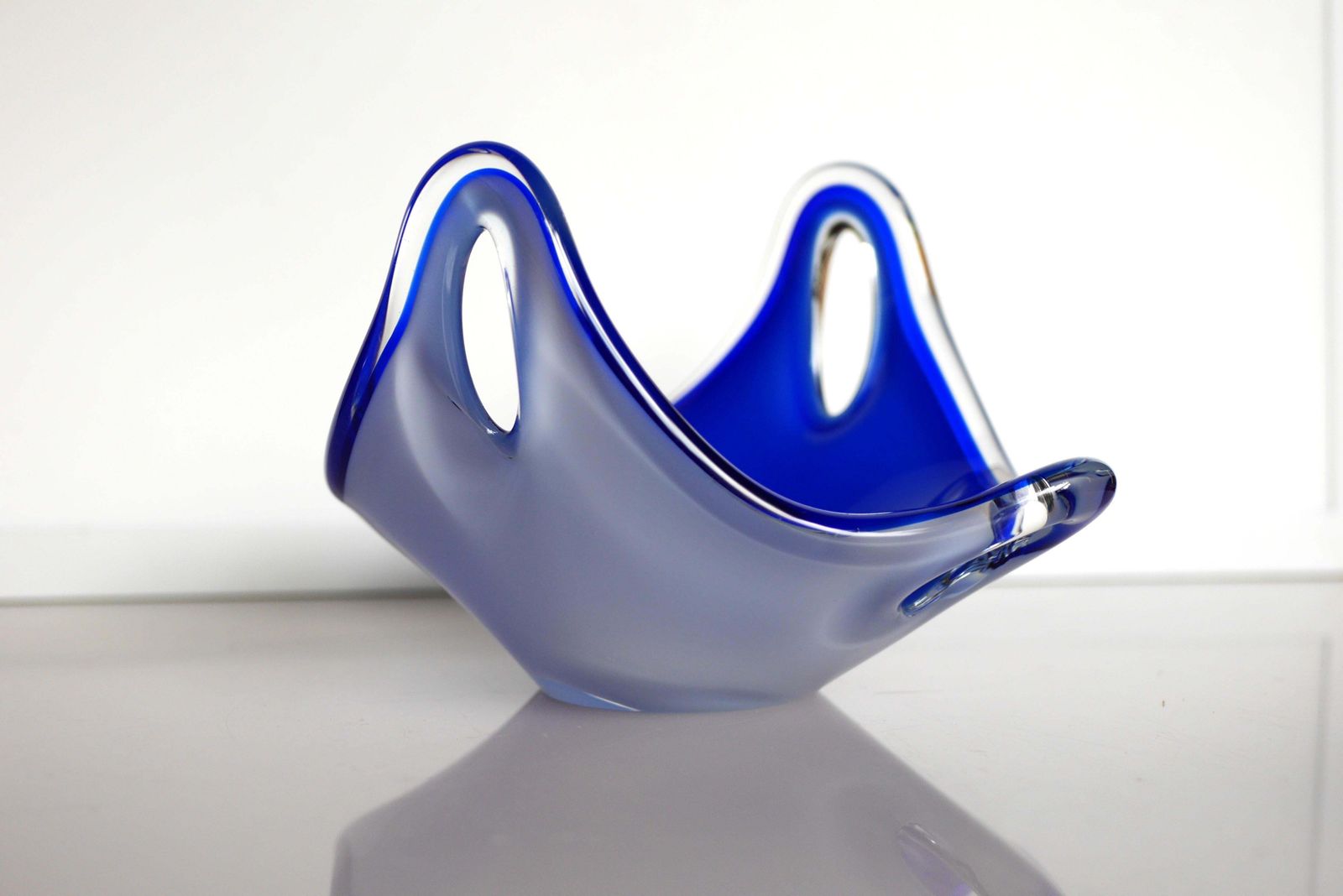 Mid Century Modern Signed "Coquille" Bowl Made By Paul Kedelv Flygsfors For Flyg photo furniture