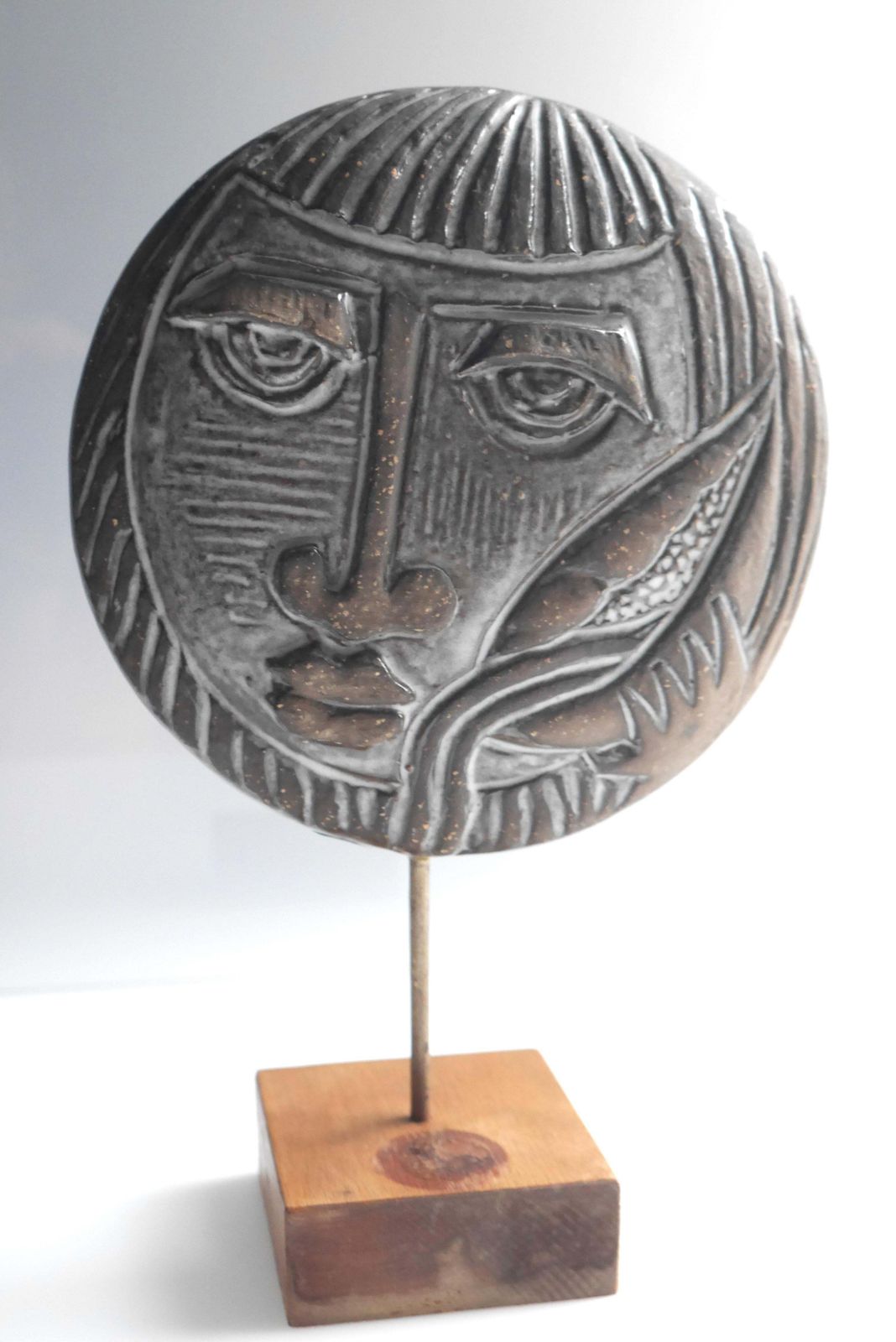 Statue Known As "The Zodiac" By Lars Bergsten For Upsala Ekeby, Sweden, 1960s photo 520.0