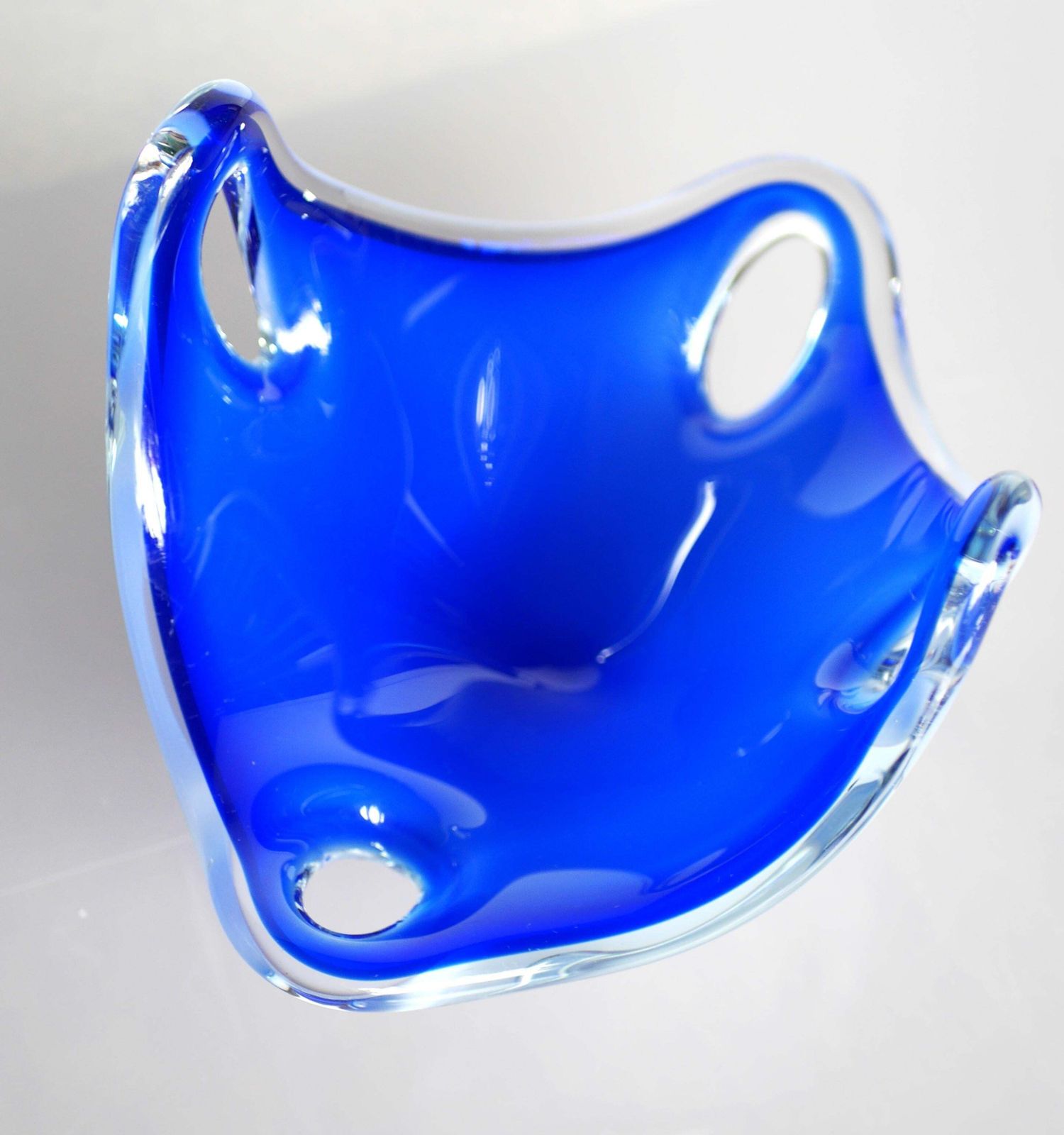 Mid Century Modern Signed "Coquille" Bowl Made By Paul Kedelv Flygsfors For Flyg photo buy