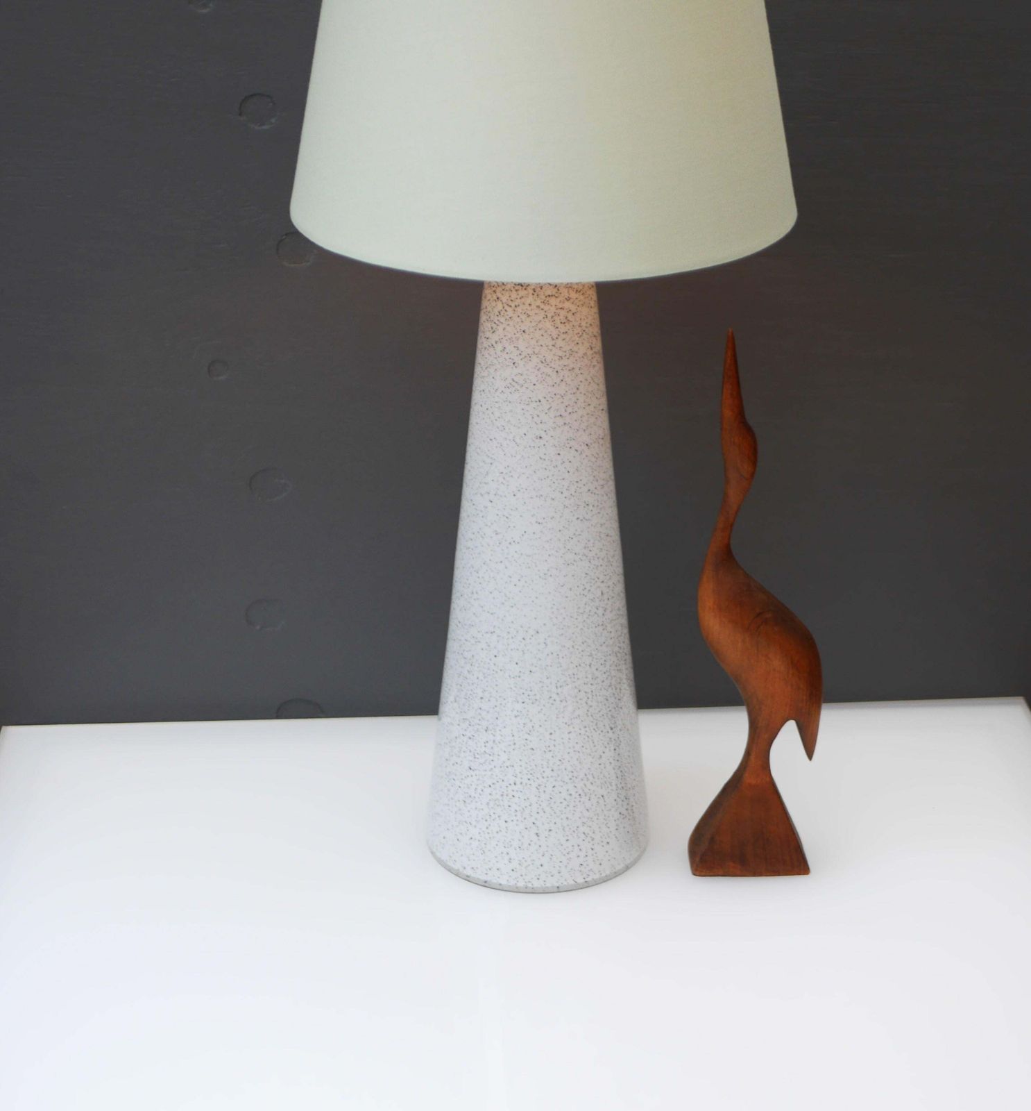 An Elegant Glass Art Table Lamp Made By Bengt Orup For Hyllinge Glasbruk, Sweden photo vintage