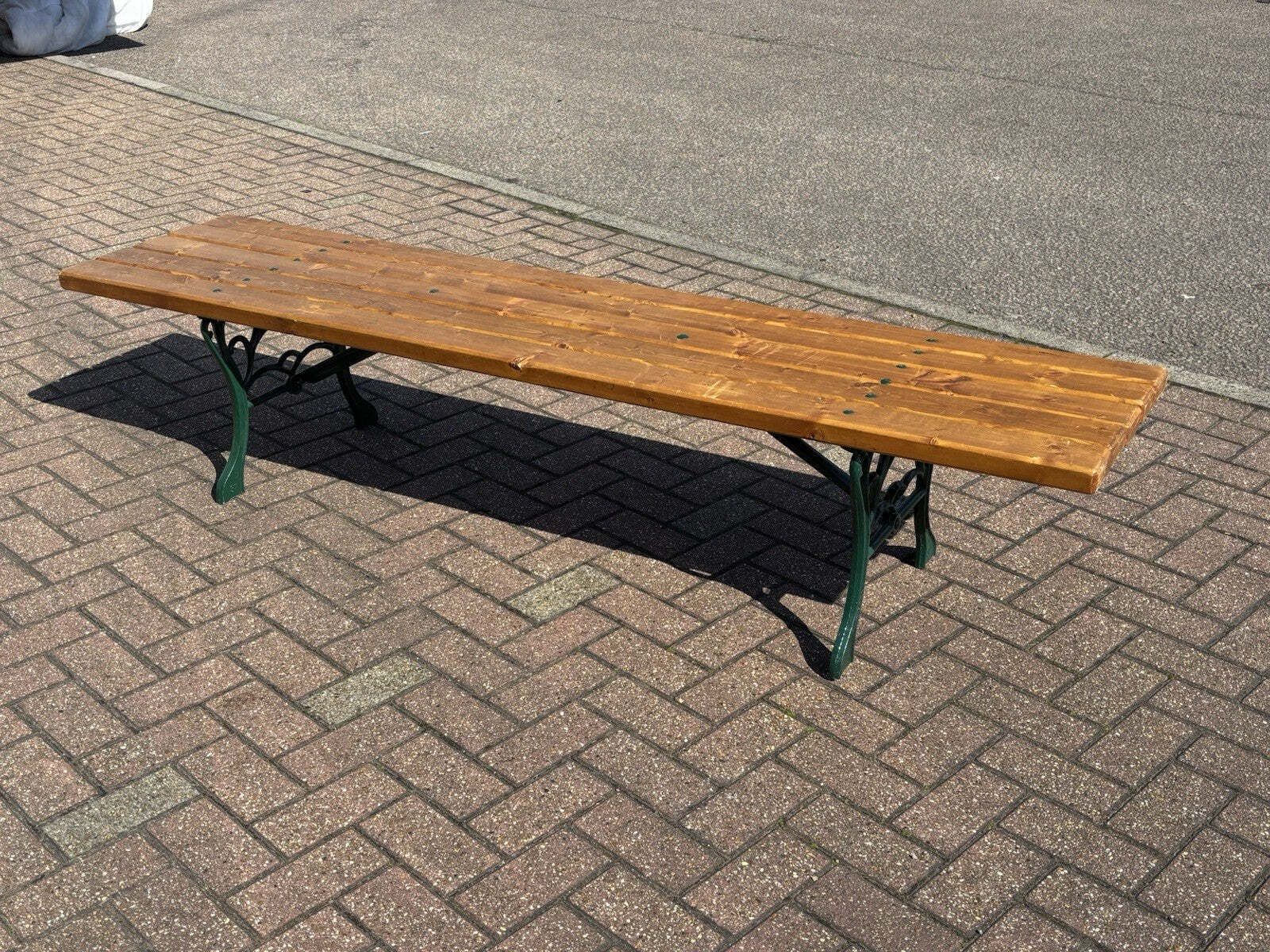 Cast Iron And Wooden Garden Bench photo for sale