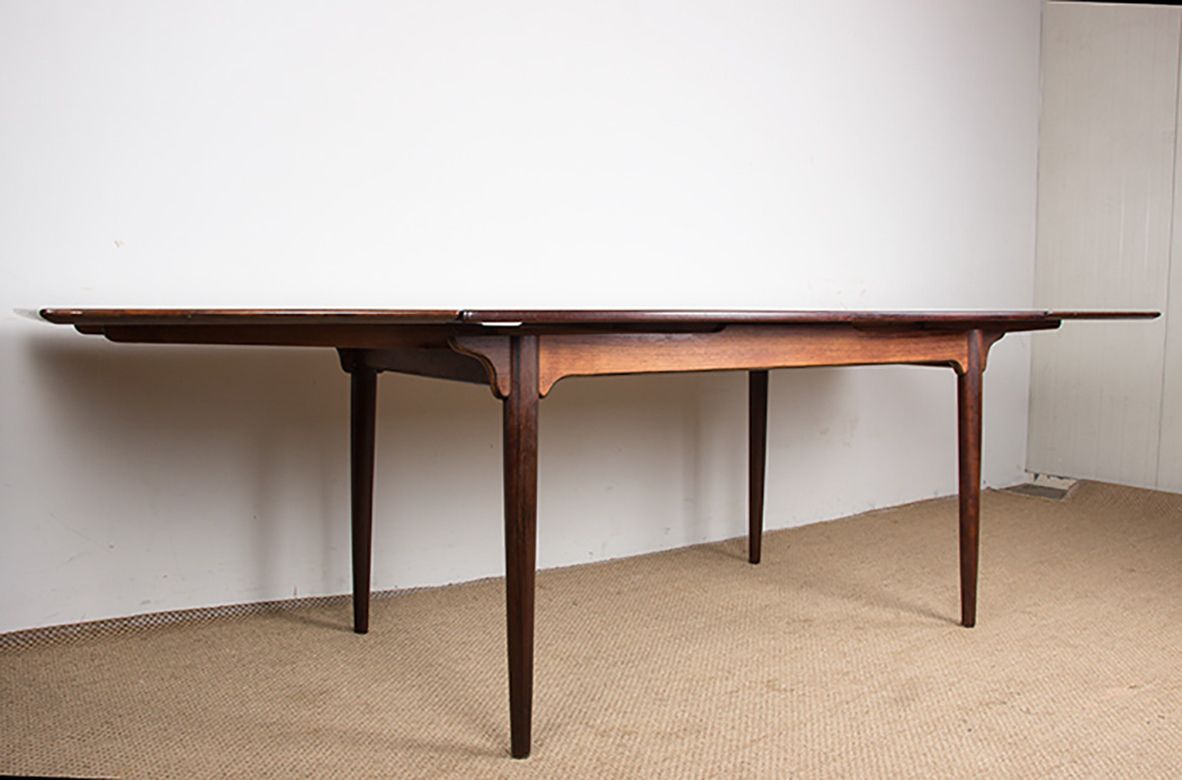3350.0 Grande table à manger danoise extensible en palissandre, modèle 54, par Gunni Omann pour Omann's Jun, 1960. photo