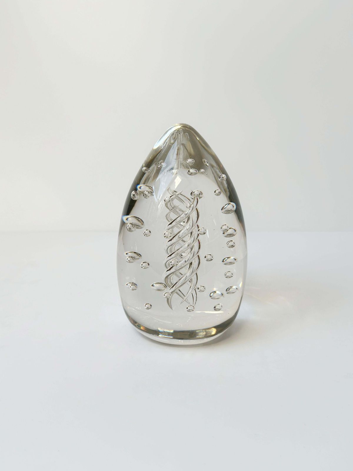 Large Art Glass, Controlled Bubble Paperweight By Liskeard Glass, England C 1970 photo buy