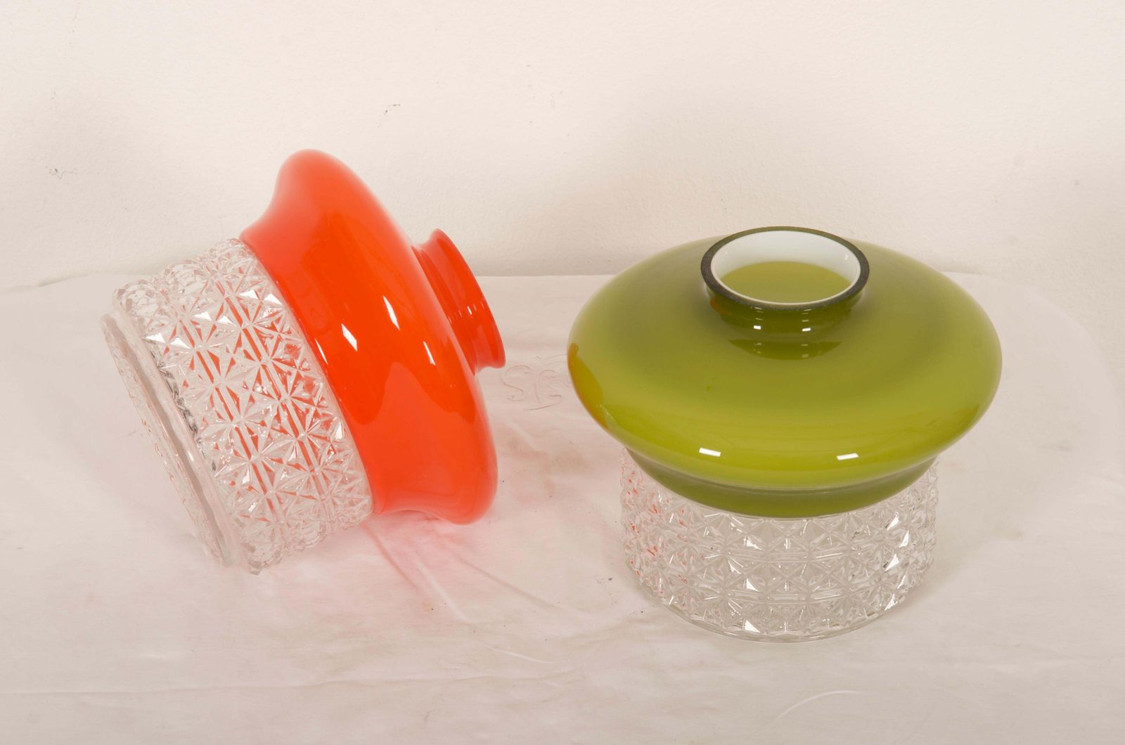 photo vinterior Scandinavian Orange Glass Pendant Lamp