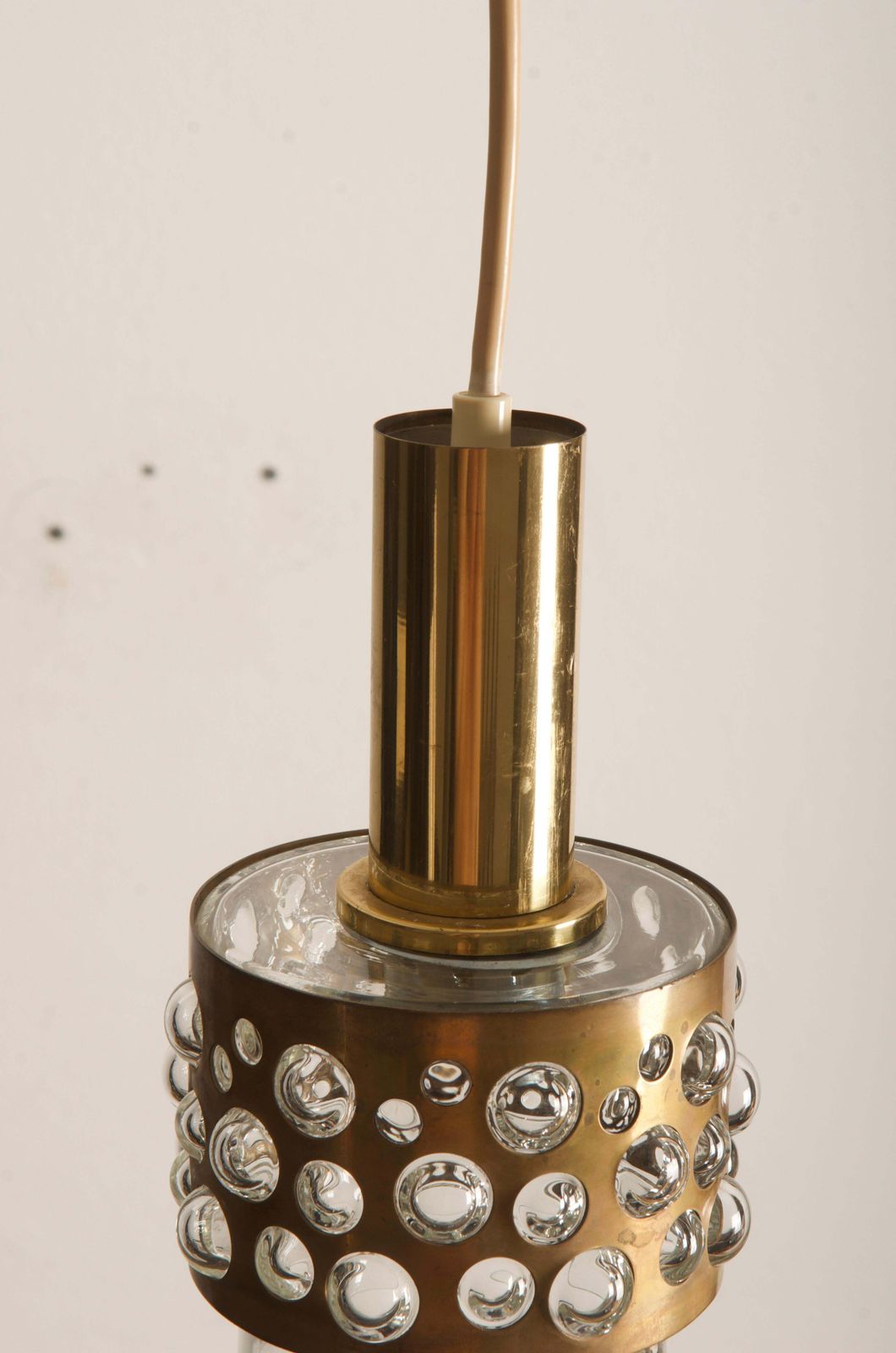 Messing Glazen Hanglamp Van Rupert Nikoll photo 610.0