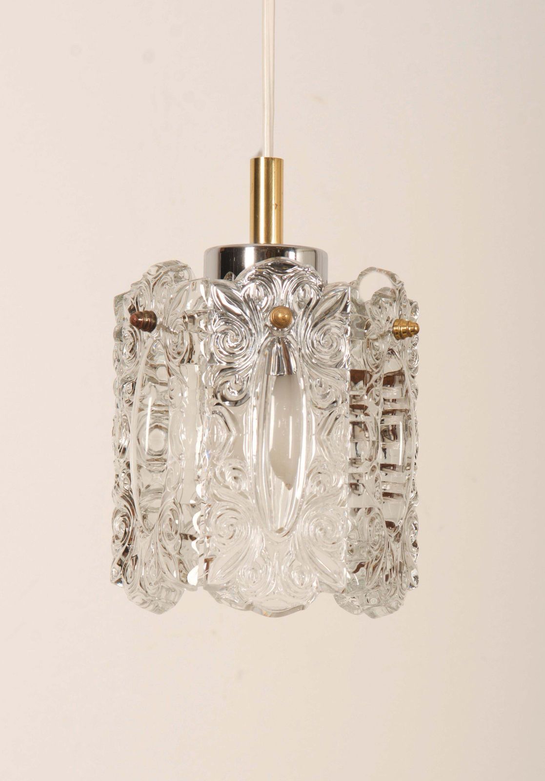 Glass Pendant Lamp From The 1970s photo 610.0