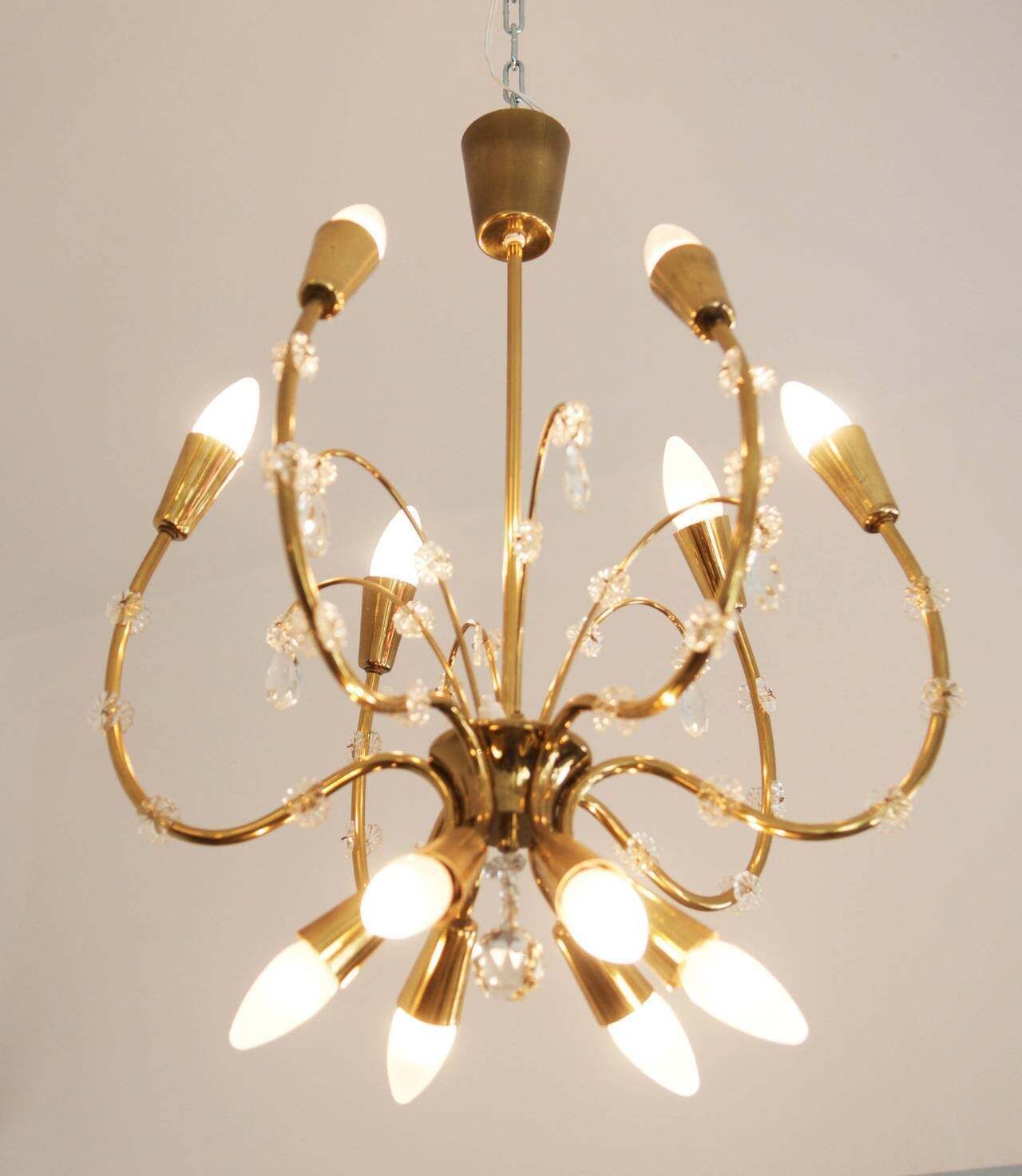 Brass Chandelier By Rupert Nikoll photo furniture