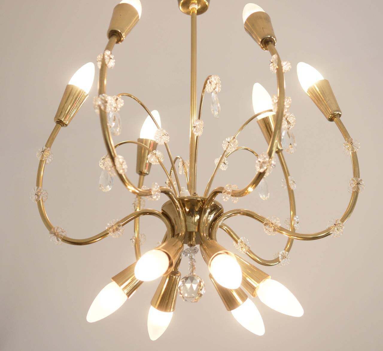 Brass Chandelier By Rupert Nikoll photo 2318.0