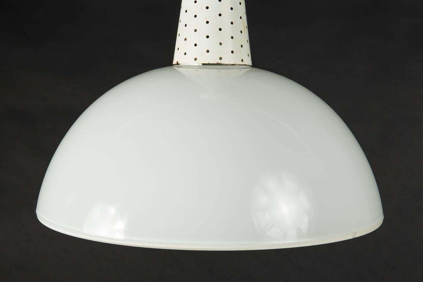 French Pendant Light Attributed To Mathieu Matégot For Holophane photo for sale