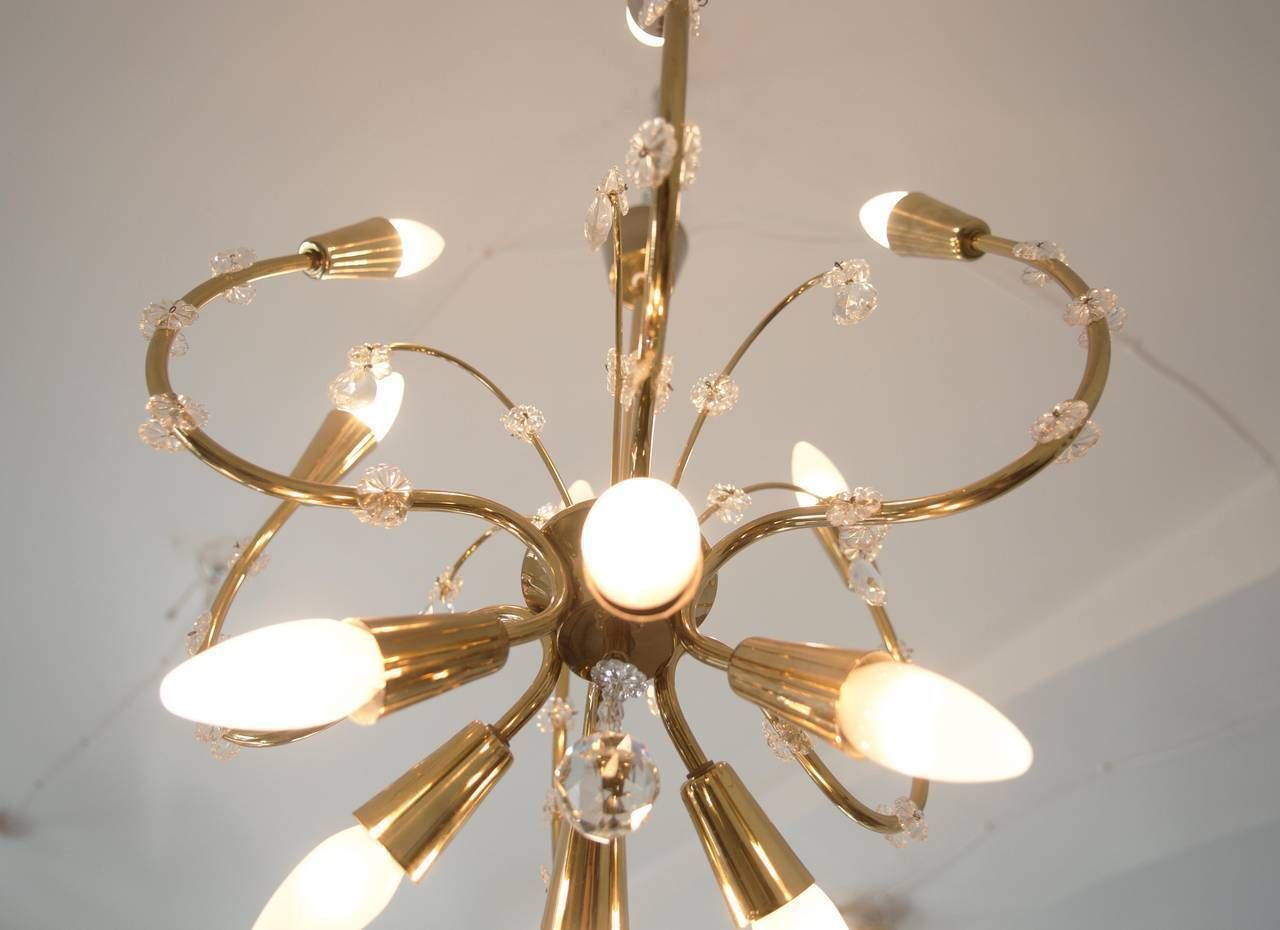 Brass Chandelier By Rupert Nikoll photo vinterior