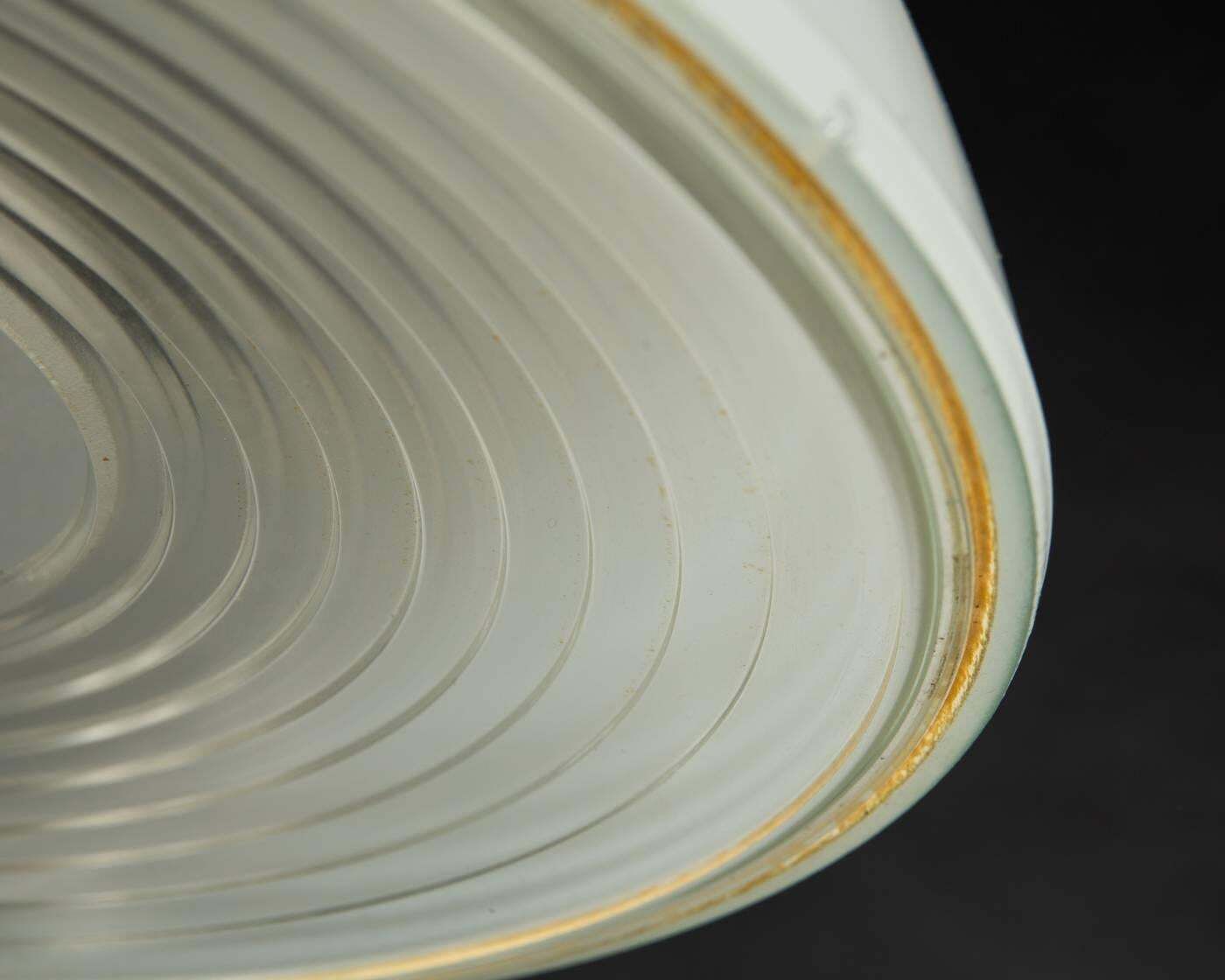 French Pendant Light Attributed To Mathieu Matégot For Holophane photo vintage