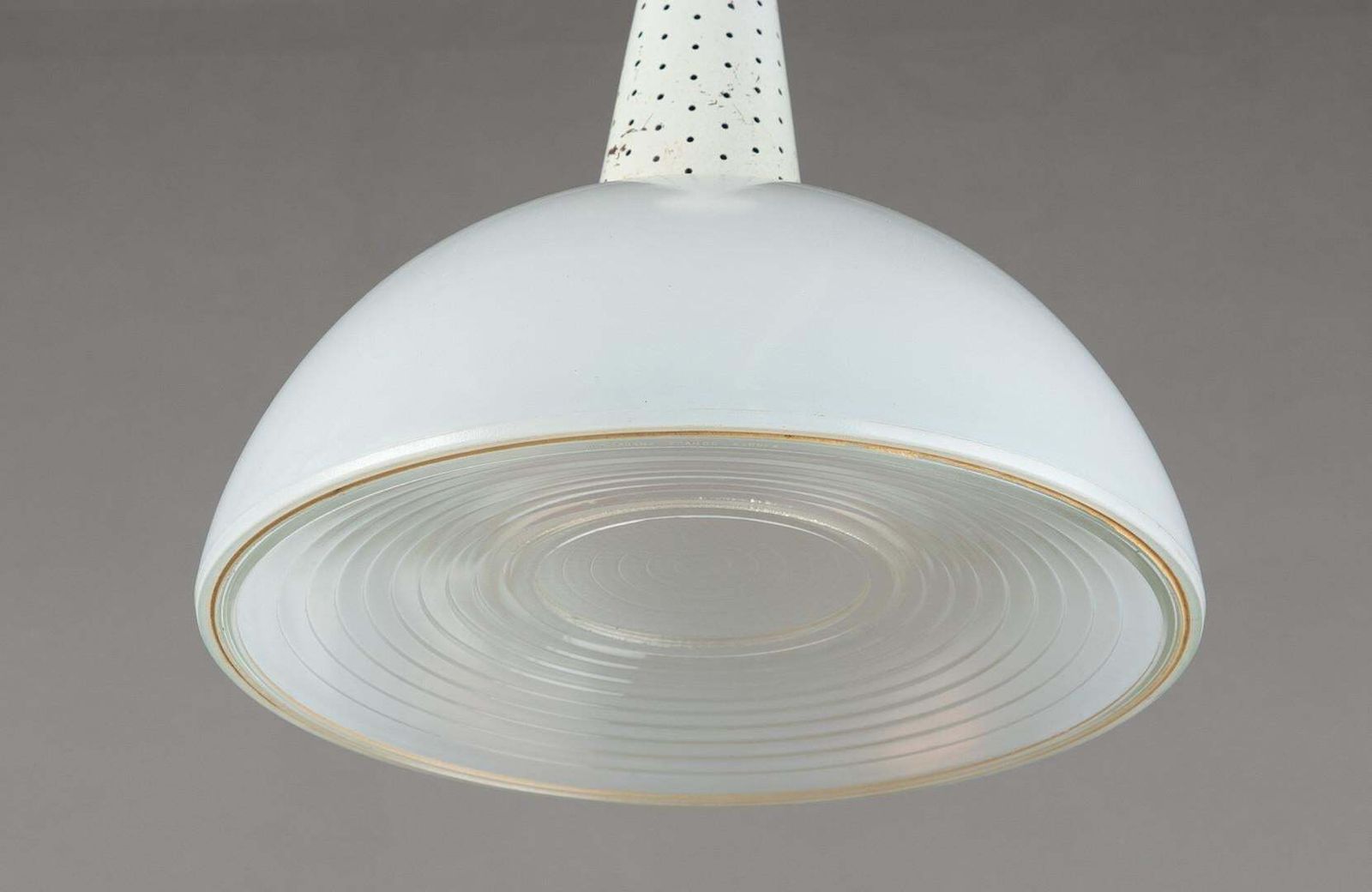 photo for sale French Pendant Light Attributed To Mathieu Matégot For Holophane
