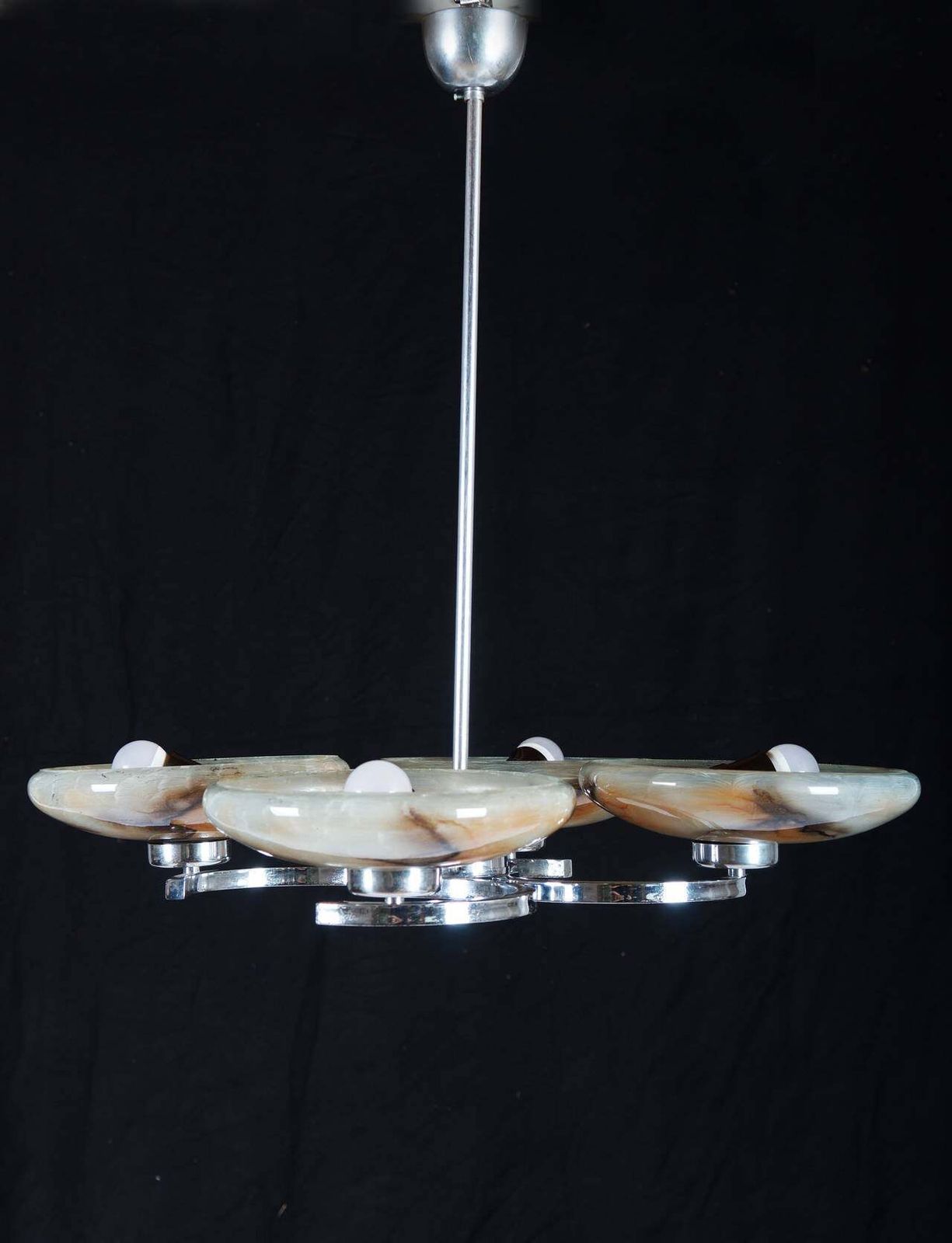 Art Deco Pendant Chandelier photo vintage