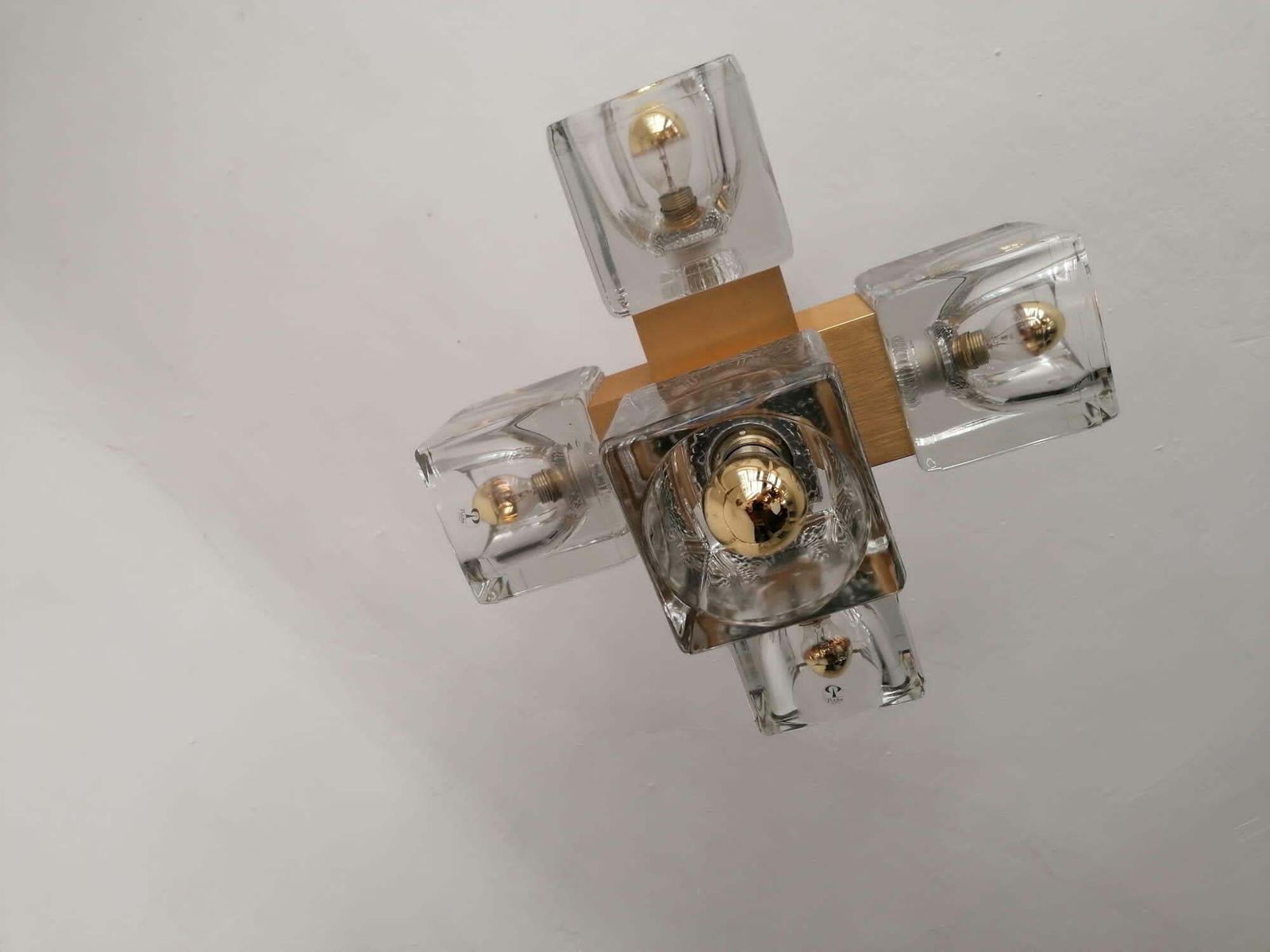 Beautiful Midcentury Chandelier By Peil & Putzler photo for sale