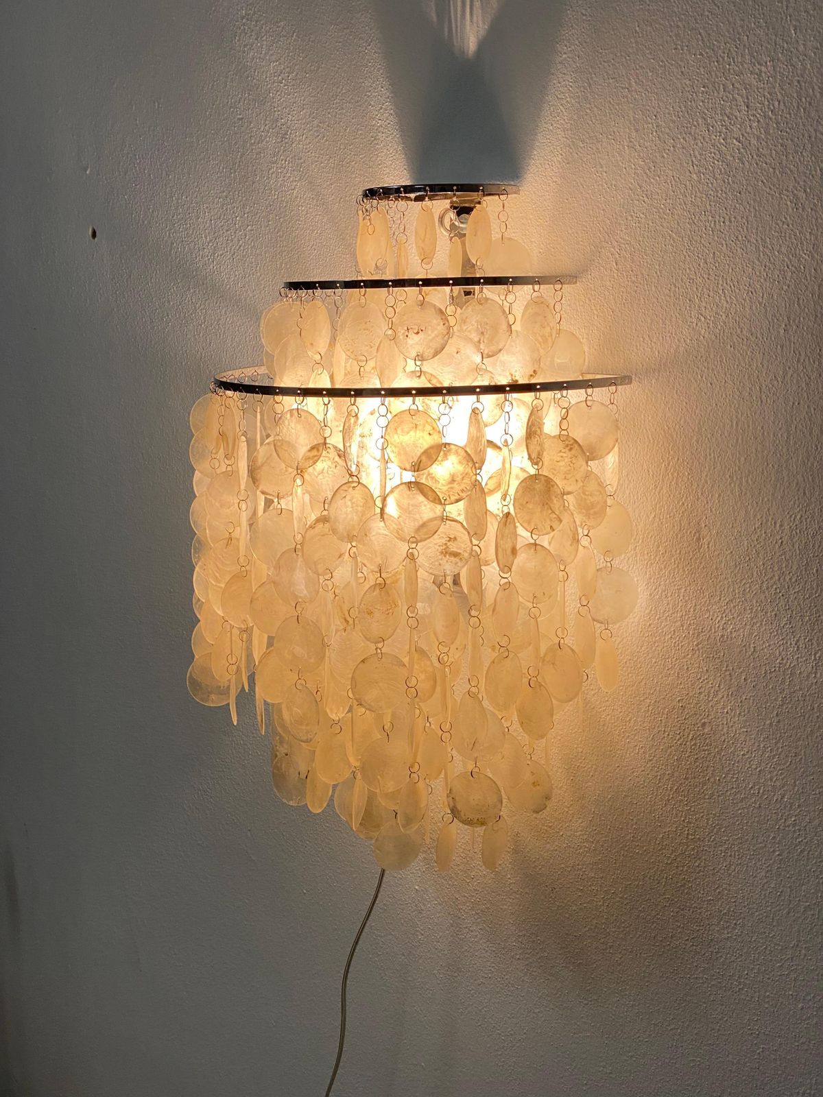 Verlichting Verner Panton Fun 1 Dm Capiz Shell Sconce Wall Light photo