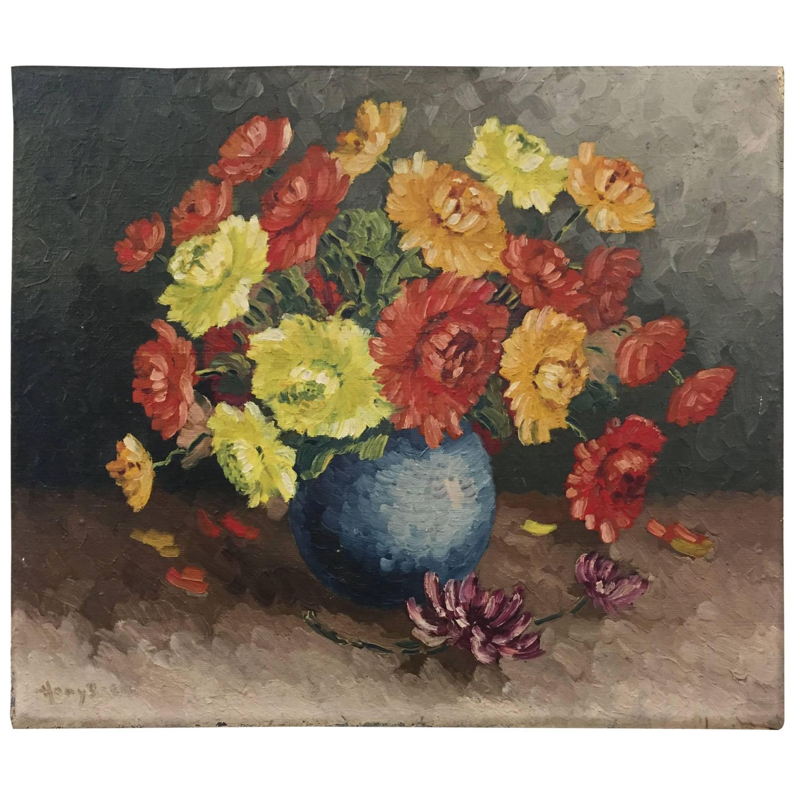 Still Life Vase With Flowers
