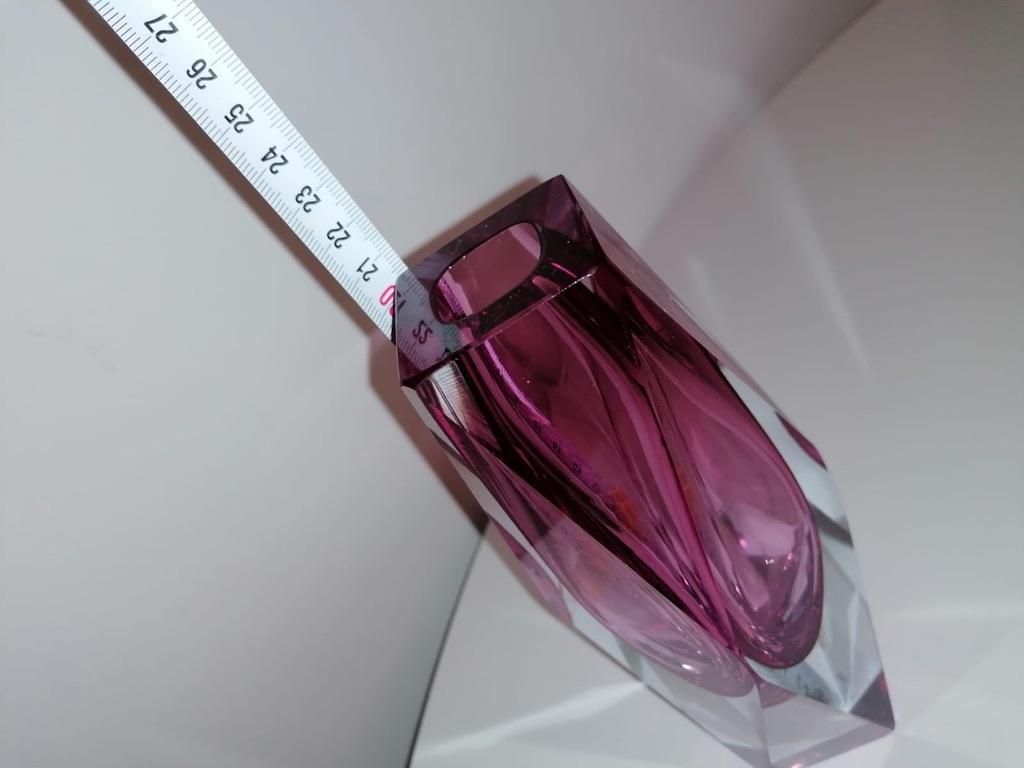 Pink Murano Seguso Flavio Poli Glass Vase photo 616.0