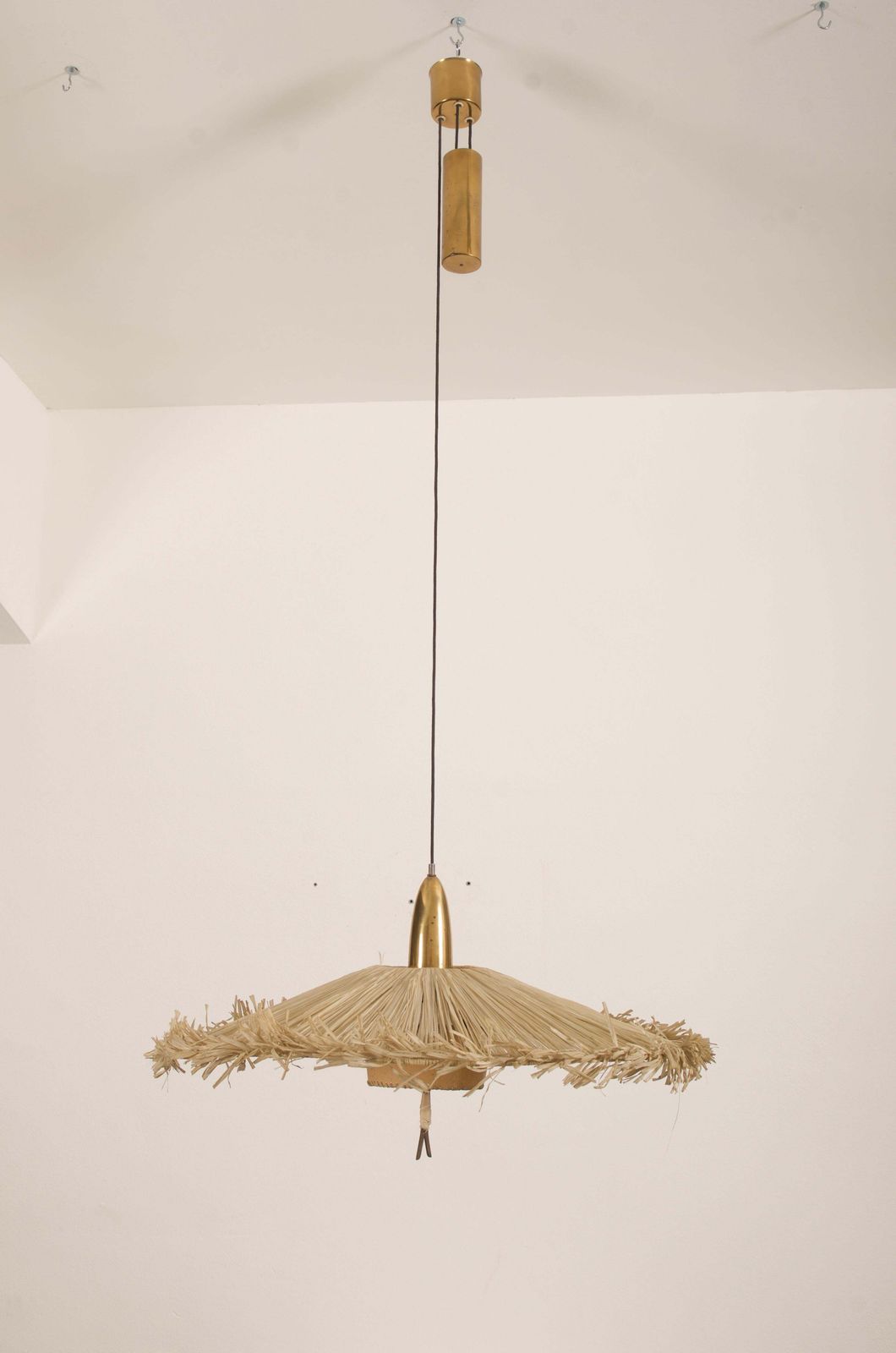 Midcentury Adjustable Pendant Attributed To J.T Kalmar photo 1775.0