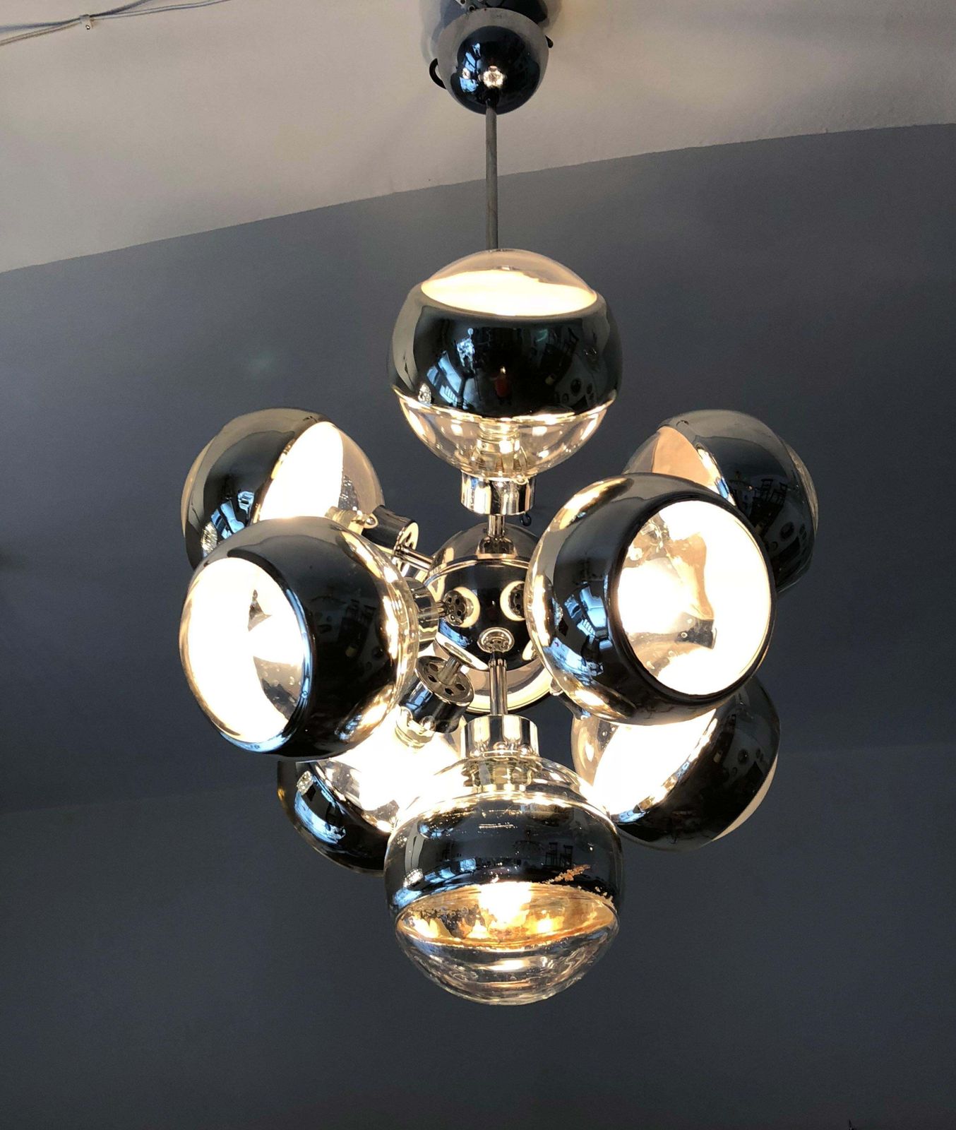 Mooie Mid Century Hanglamp Van Peil & Putzler photo for sale