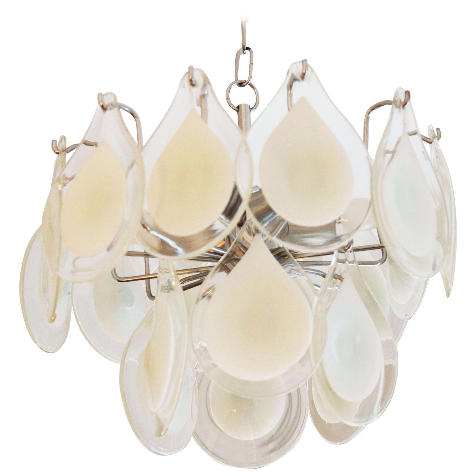 Rare Art Glass Chandelier Gino Vistosi For Venini