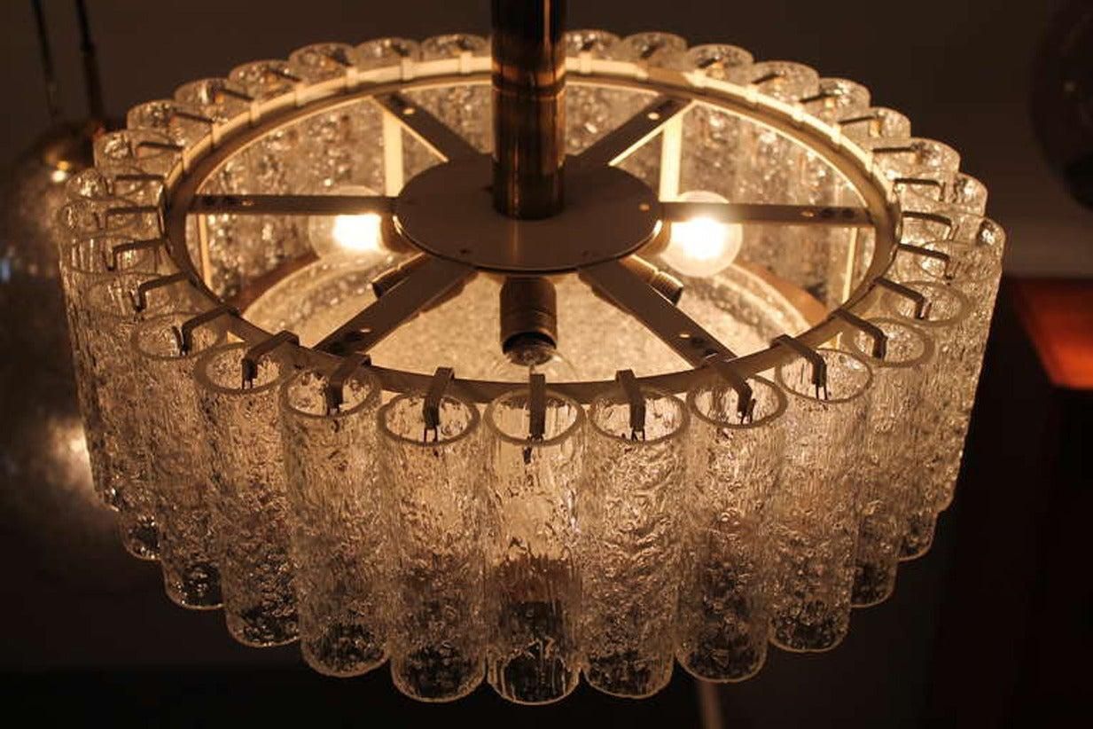 Doria Glass Tube Chandelier photo vinterior