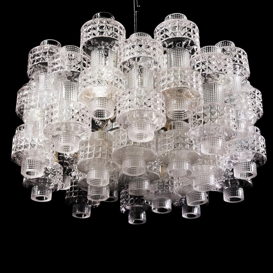 photo vinterior Rare Large "Festival" Chandelier By Gert Nystöm